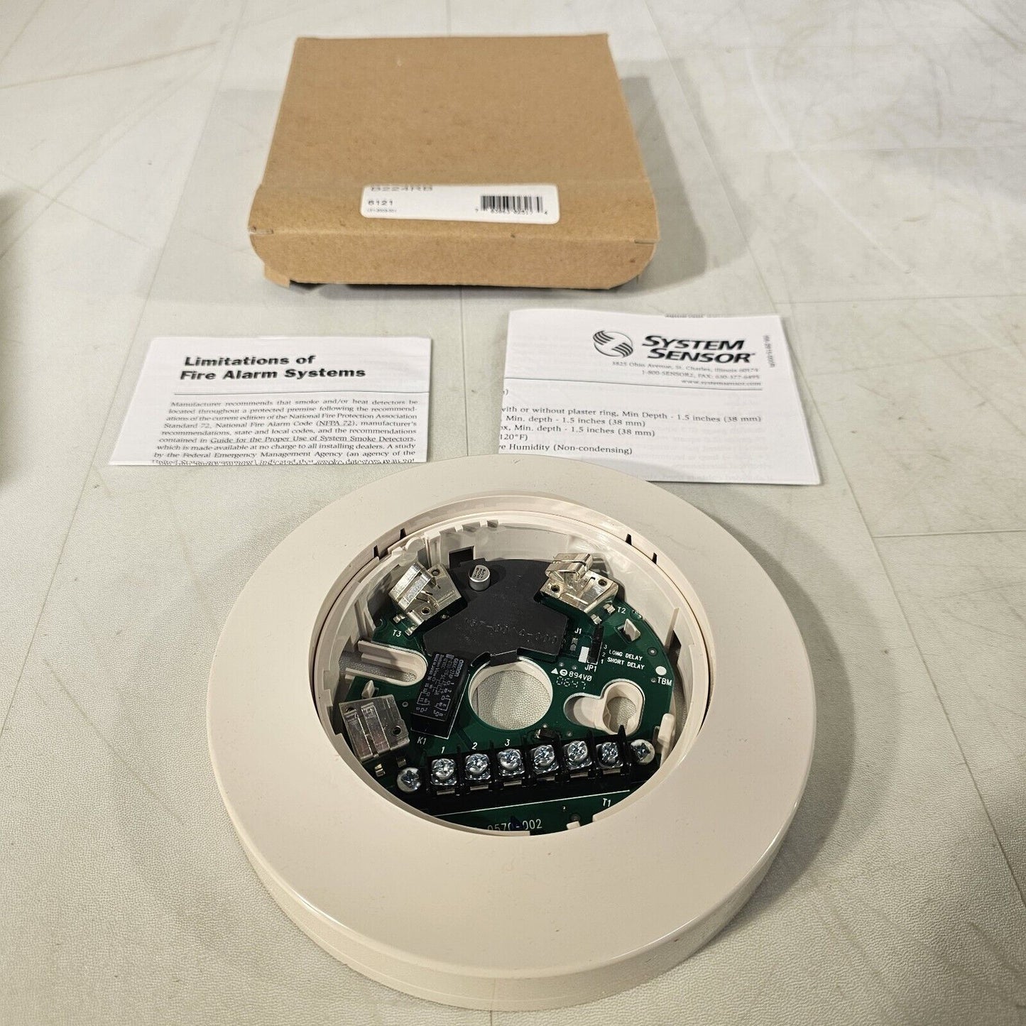 System Sensor B224RB Intelligent Smoke Detector Relay Base Honeywell