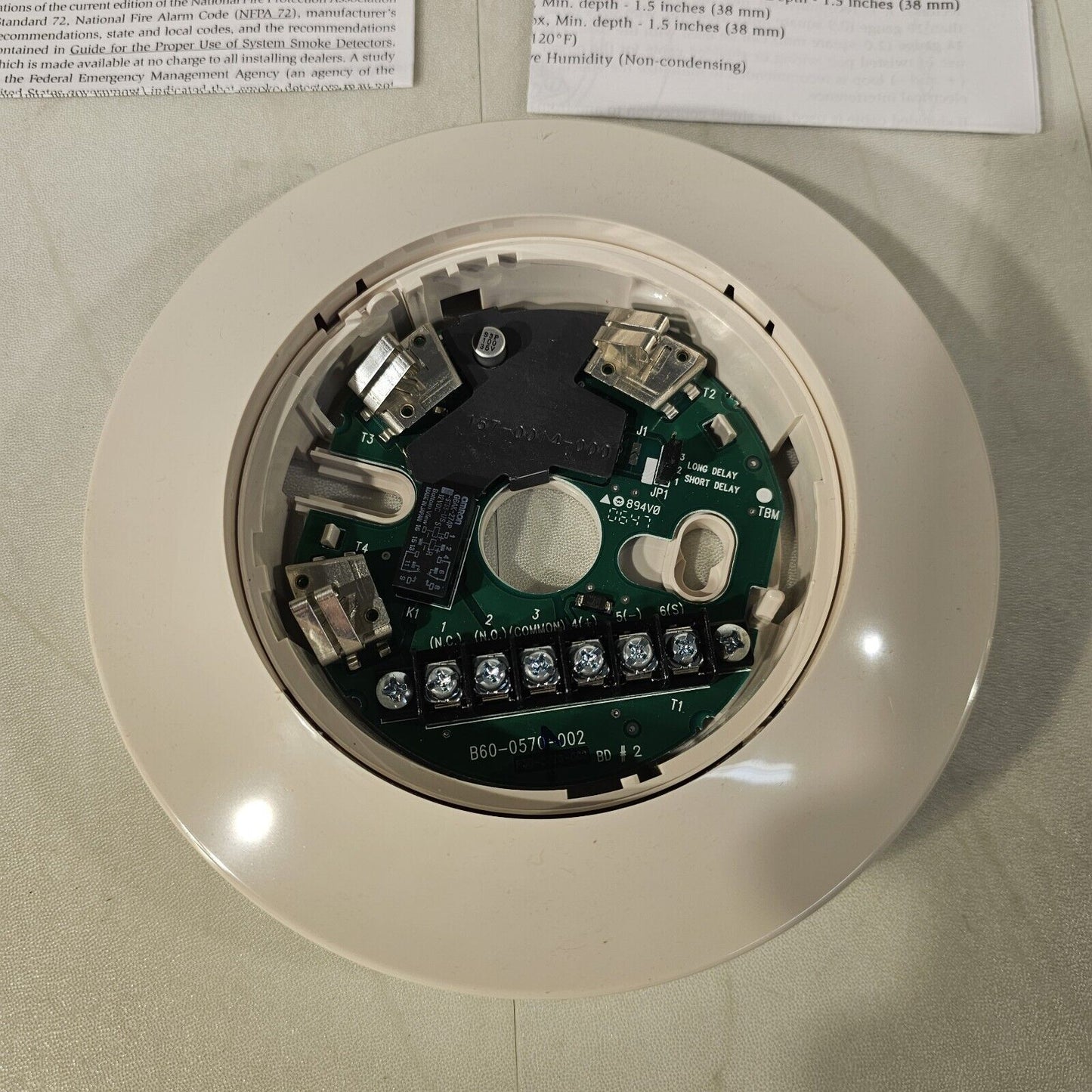 System Sensor B224RB Intelligent Smoke Detector Relay Base Honeywell