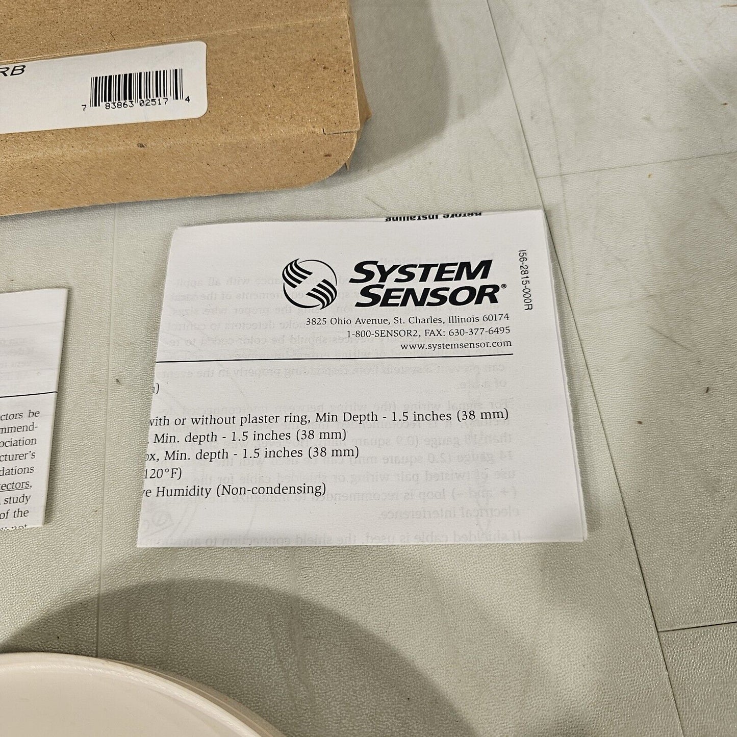 System Sensor B224RB Intelligent Smoke Detector Relay Base Honeywell