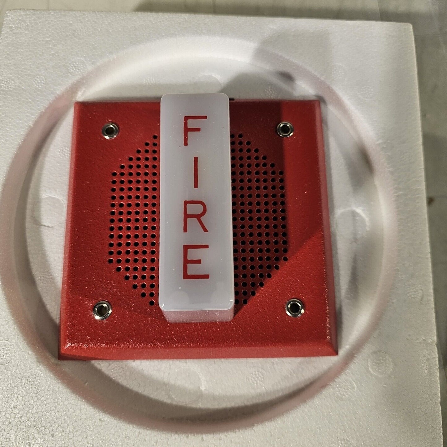 Wheelock CH-DF1-WS-24-VF-R Strobe Chime 786697-03237 24VDC Fire Alarm 1980s