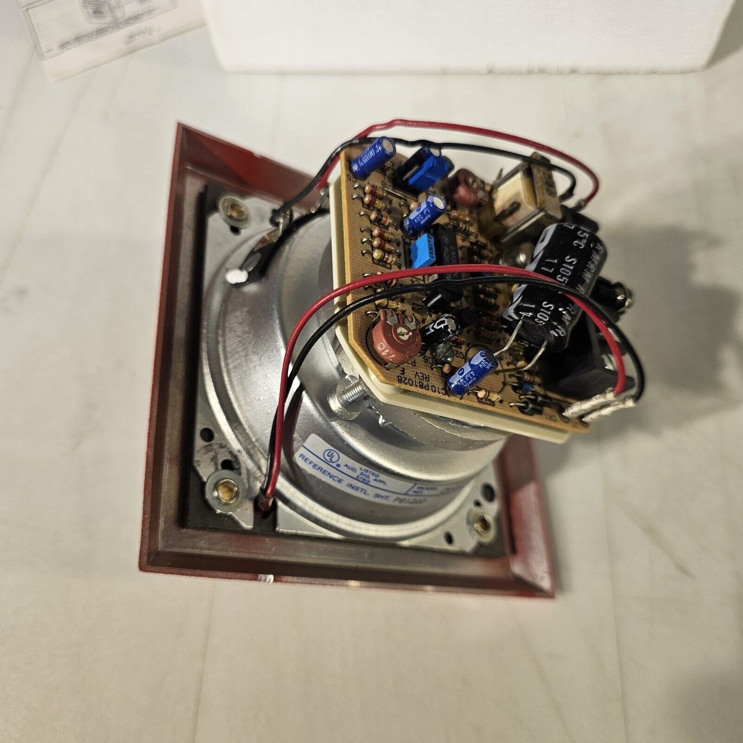 Wheelock CH-DF1-WS-24-VF-R Strobe Chime 786697-03237 24VDC Fire Alarm 1980s