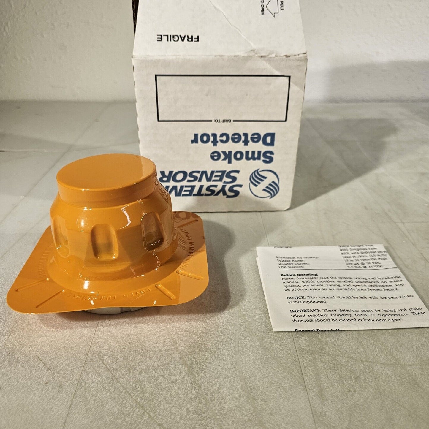 System Sensor 2551HR Photoelectric Smoke Detector for Duct DH500 Honeywell