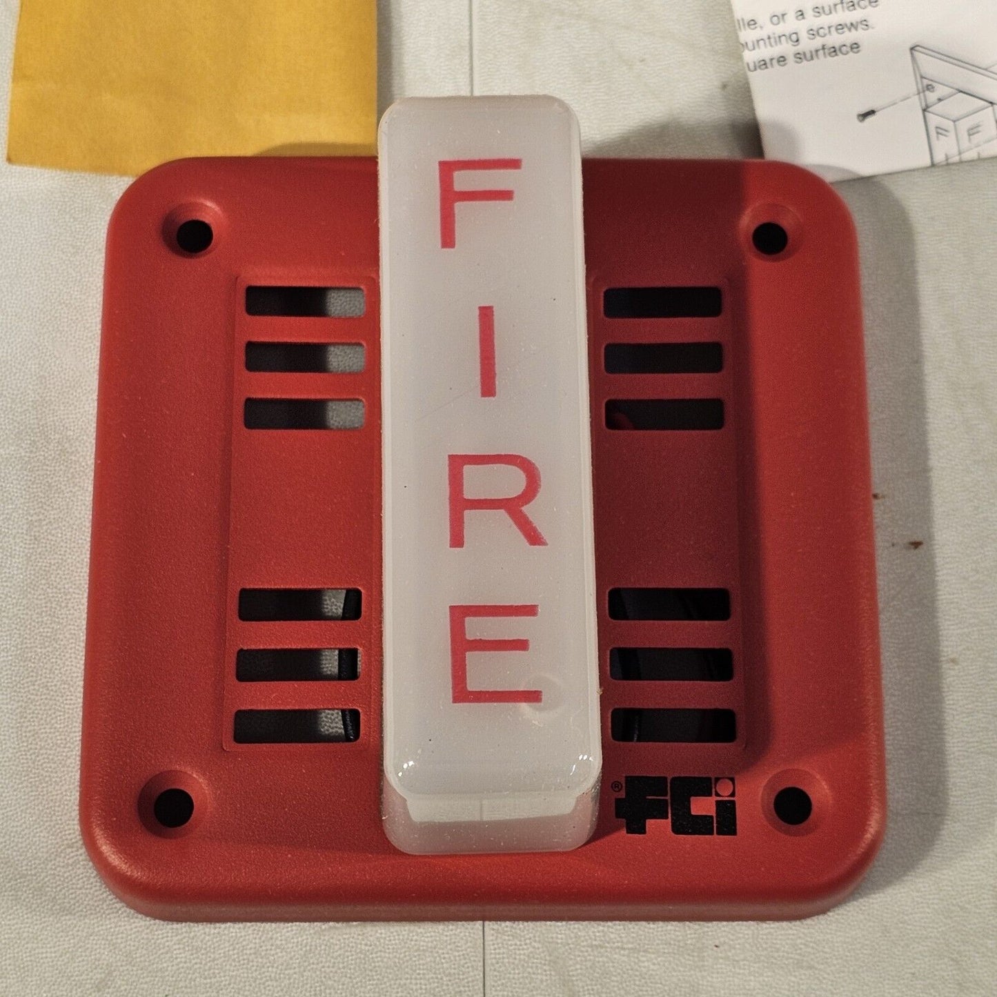 Vintage FCI GAMEWELL HSC/SL Fire Alarm Strobe 24VDC