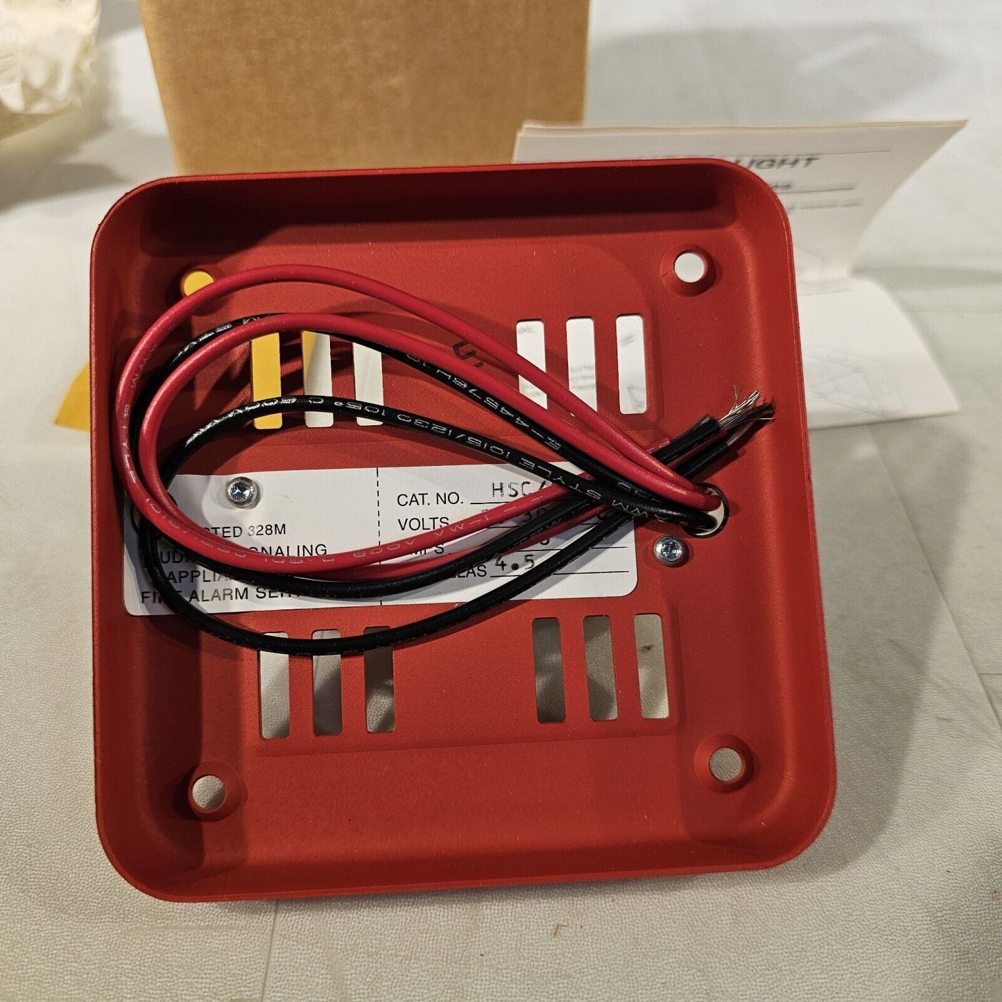 Vintage FCI GAMEWELL HSC/SL Fire Alarm Strobe 24VDC