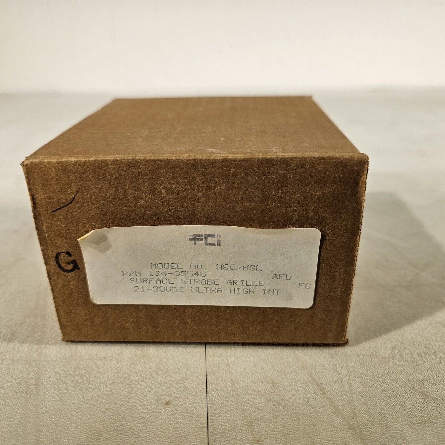 Vintage FCI GAMEWELL HSC/HSL Fire Alarm Surface Strobe 24VDC Red 134-35546 High