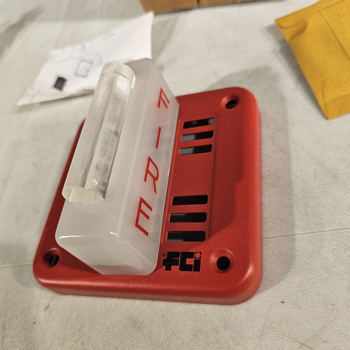 Vintage FCI GAMEWELL HSC/HSL Fire Alarm Surface Strobe 24VDC Red 134-35546 High