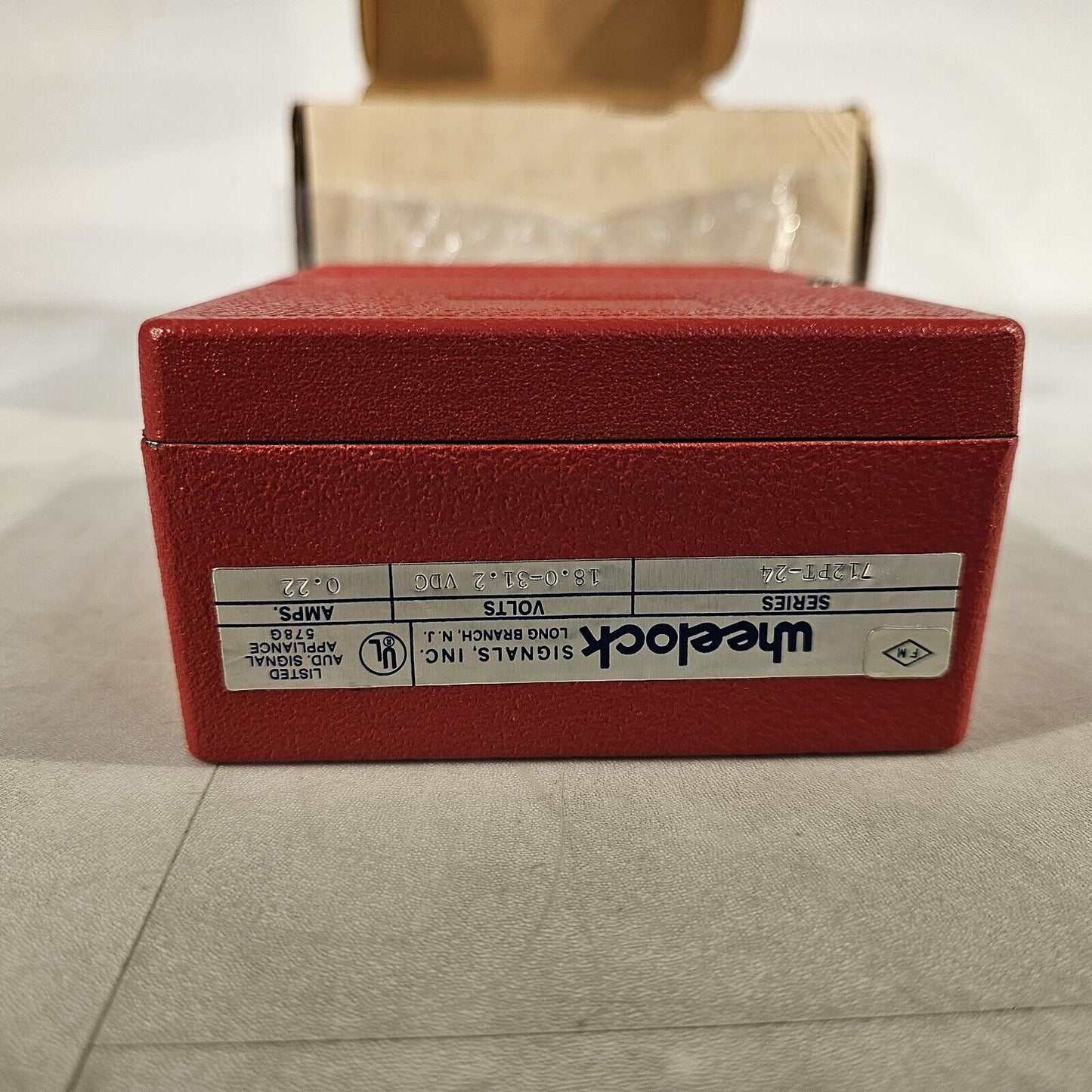 Wheelock 712PT-24 Chime Fire Alarm Vintage