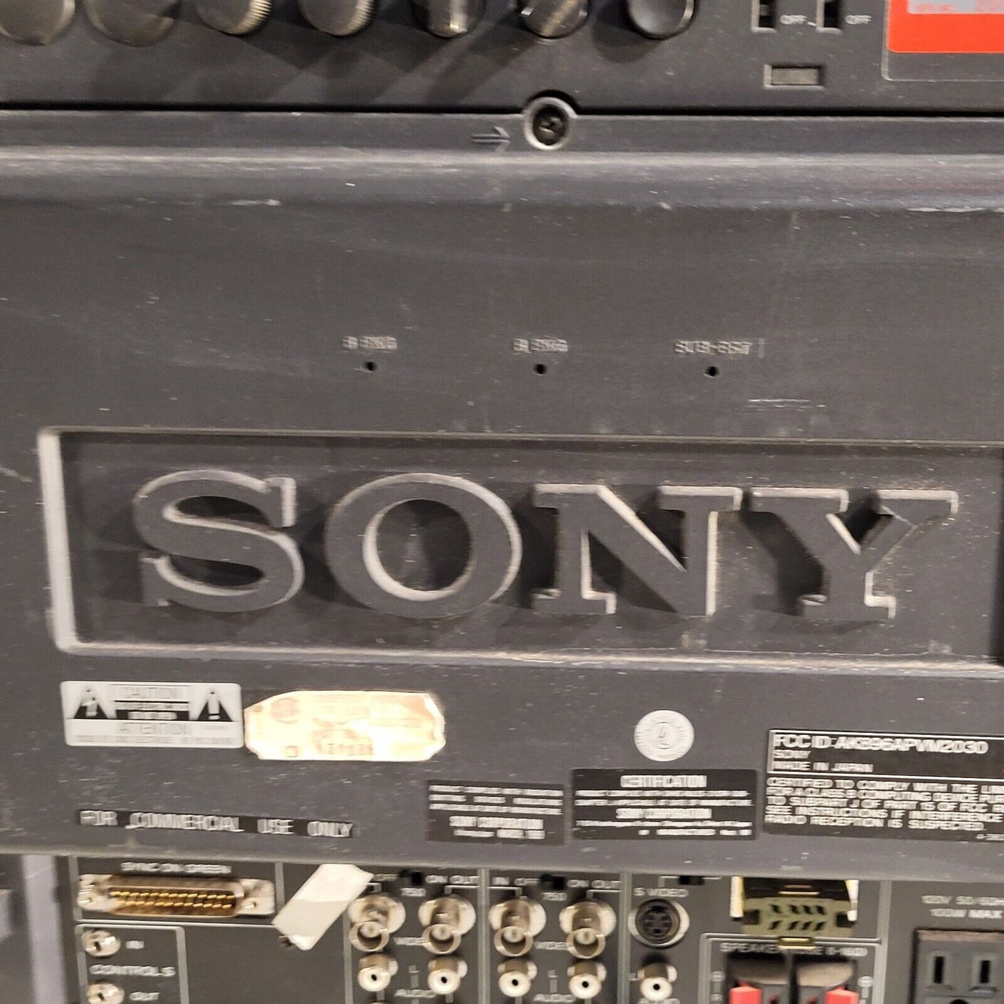 Vintage 1989 Sony PVM-2030 20� Trinitron RGB CRT TV Television Monitor Working