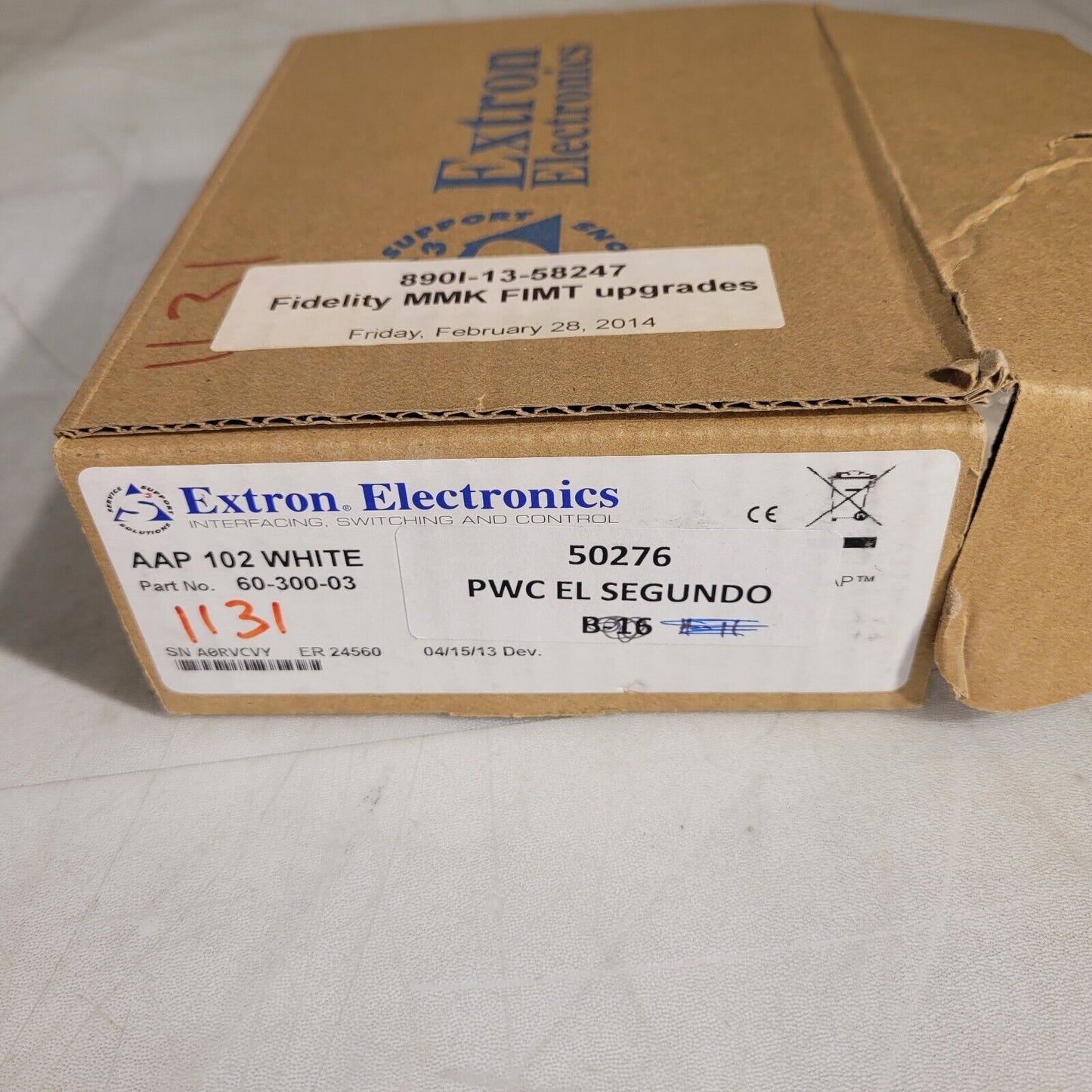 Extron AAP 102 White Two-Gang AAP Mounting Frame 60-300-03