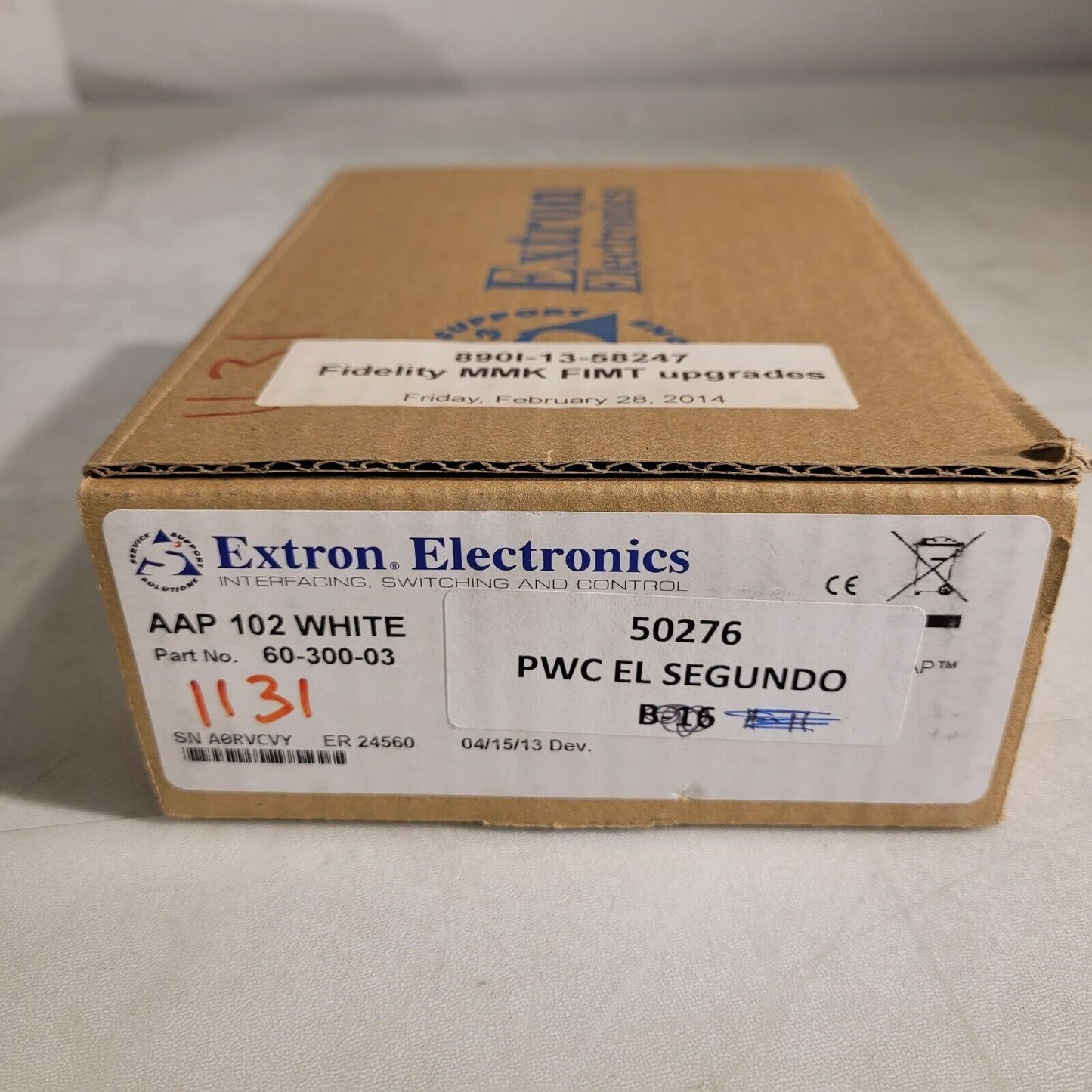Extron AAP 102 White Two-Gang AAP Mounting Frame 60-300-03