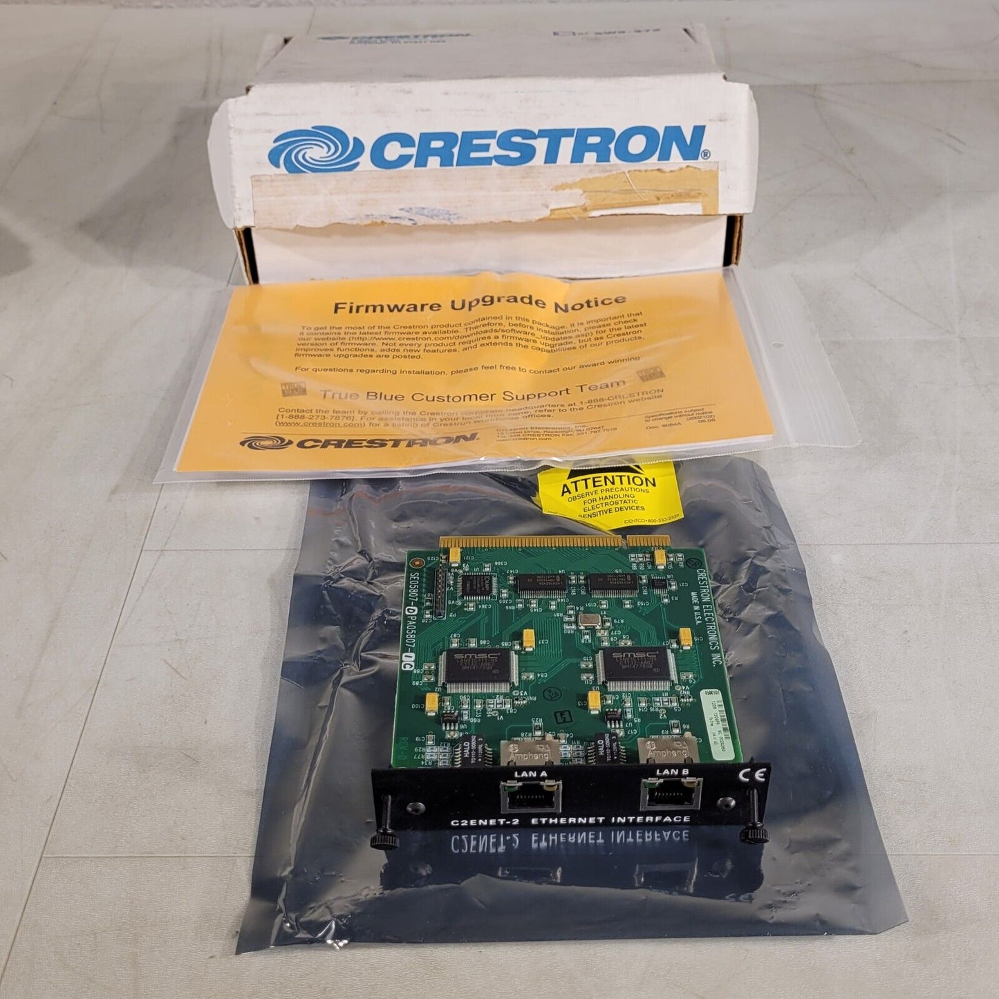Crestron C2ENET-2 Dual Port Ethernet Card for Z-Bus Expansion