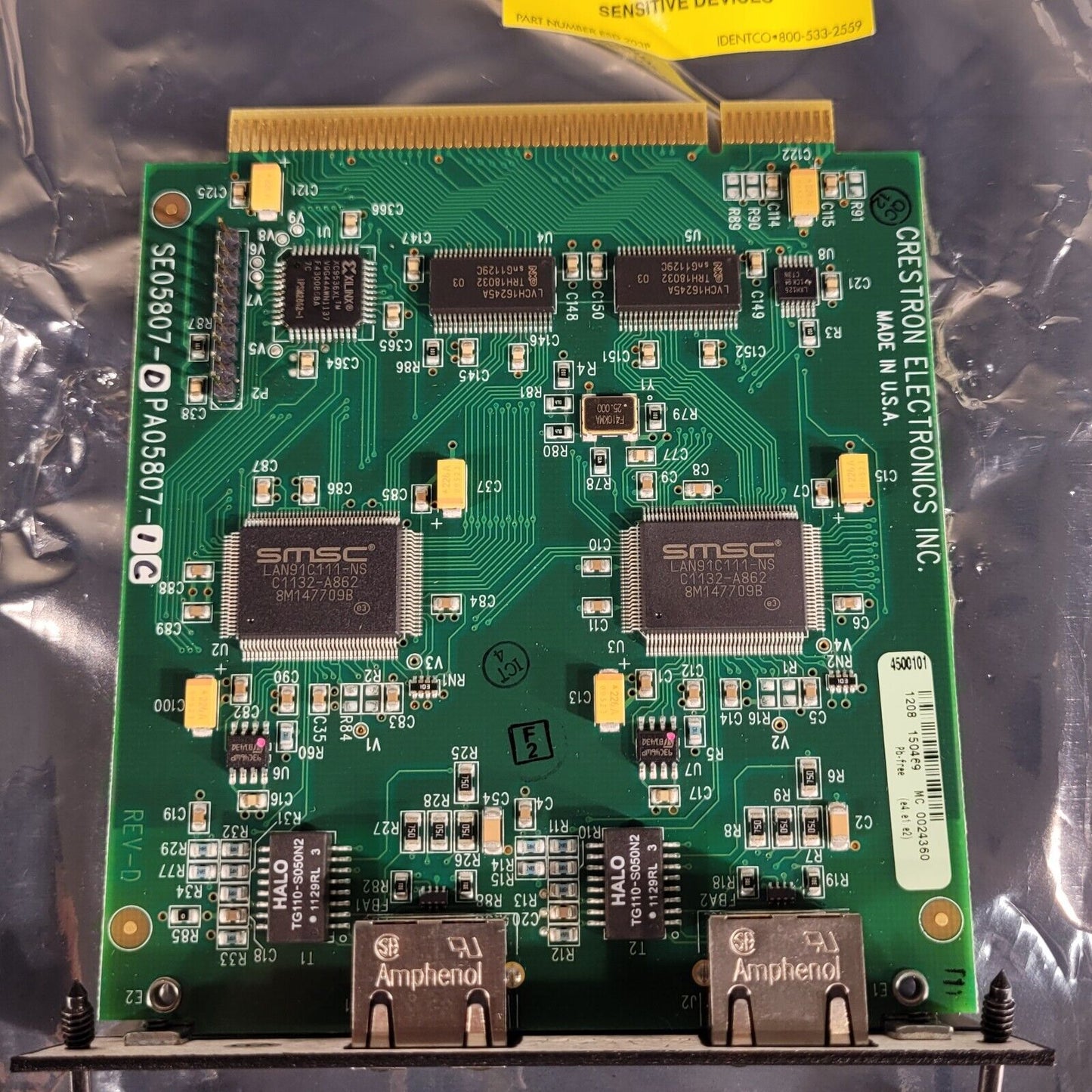 Crestron C2ENET-2 Dual Port Ethernet Card for Z-Bus Expansion