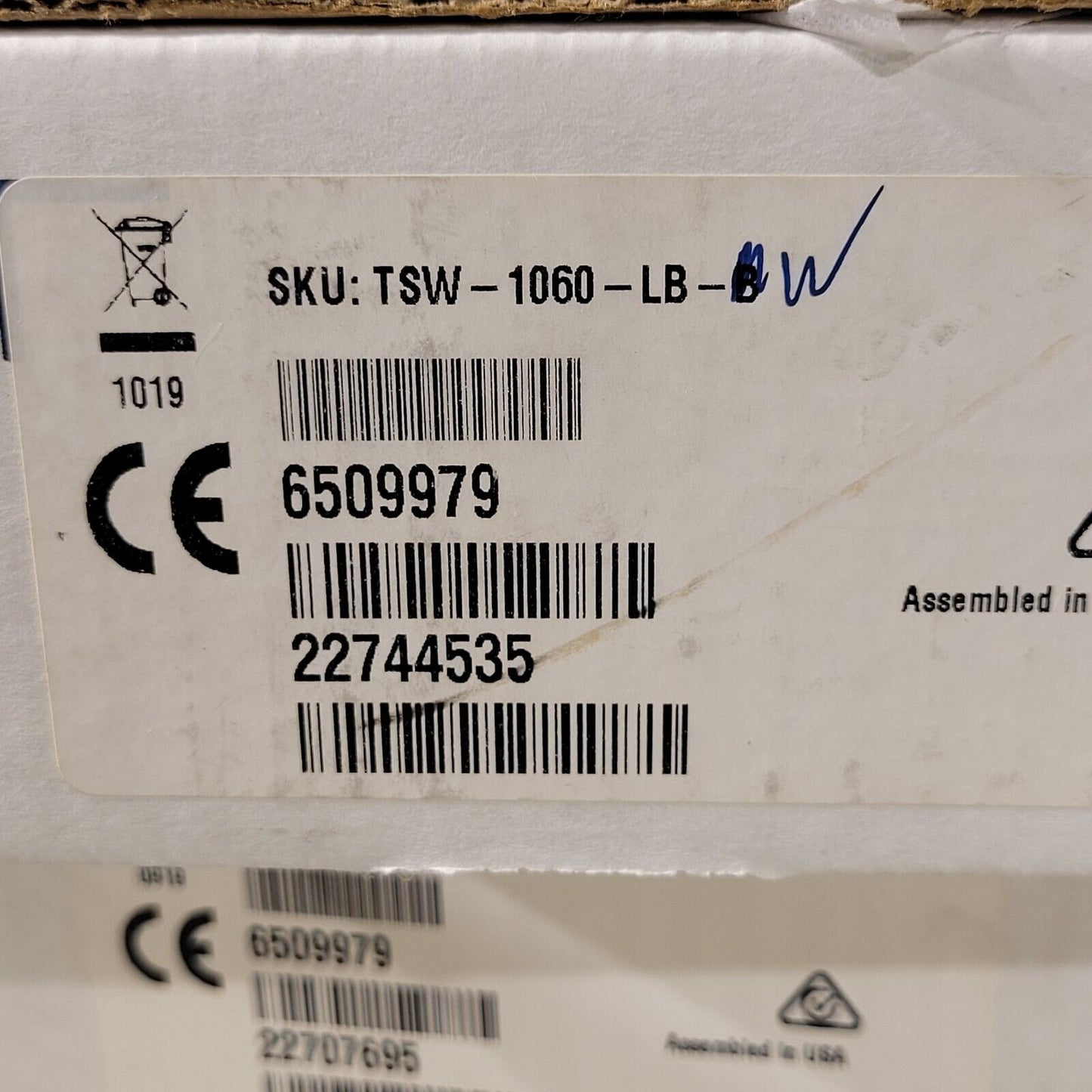 Crestron TSW-1060-LB Availability Light Bar for TSS-10 and TSW-1060 Series White