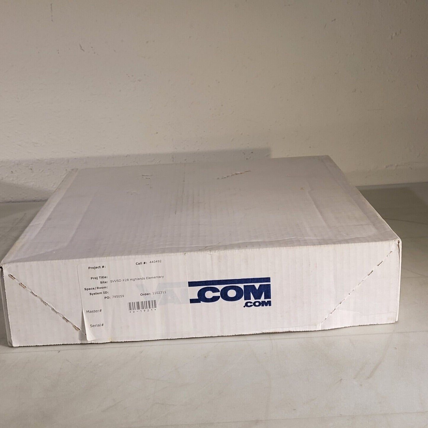 Valcom V-1921 Square Wall or Ceiling Speaker Square Hole Pattern One Way