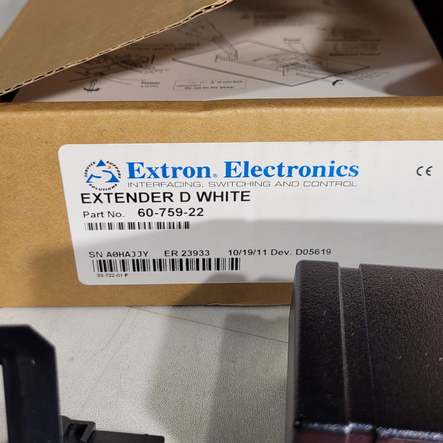 Extron 60-759-22 Extender D Audio & VGA Inputs White