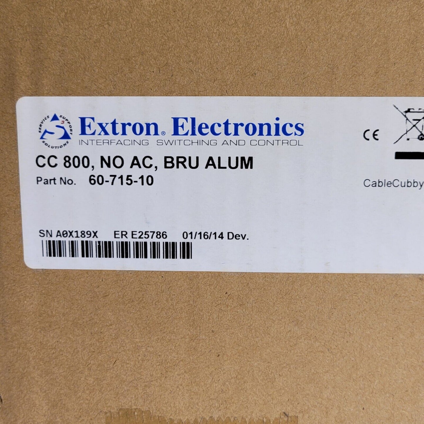 Extron Electronics 60-715-10 Brushed Aluminum-AC Module Not Included