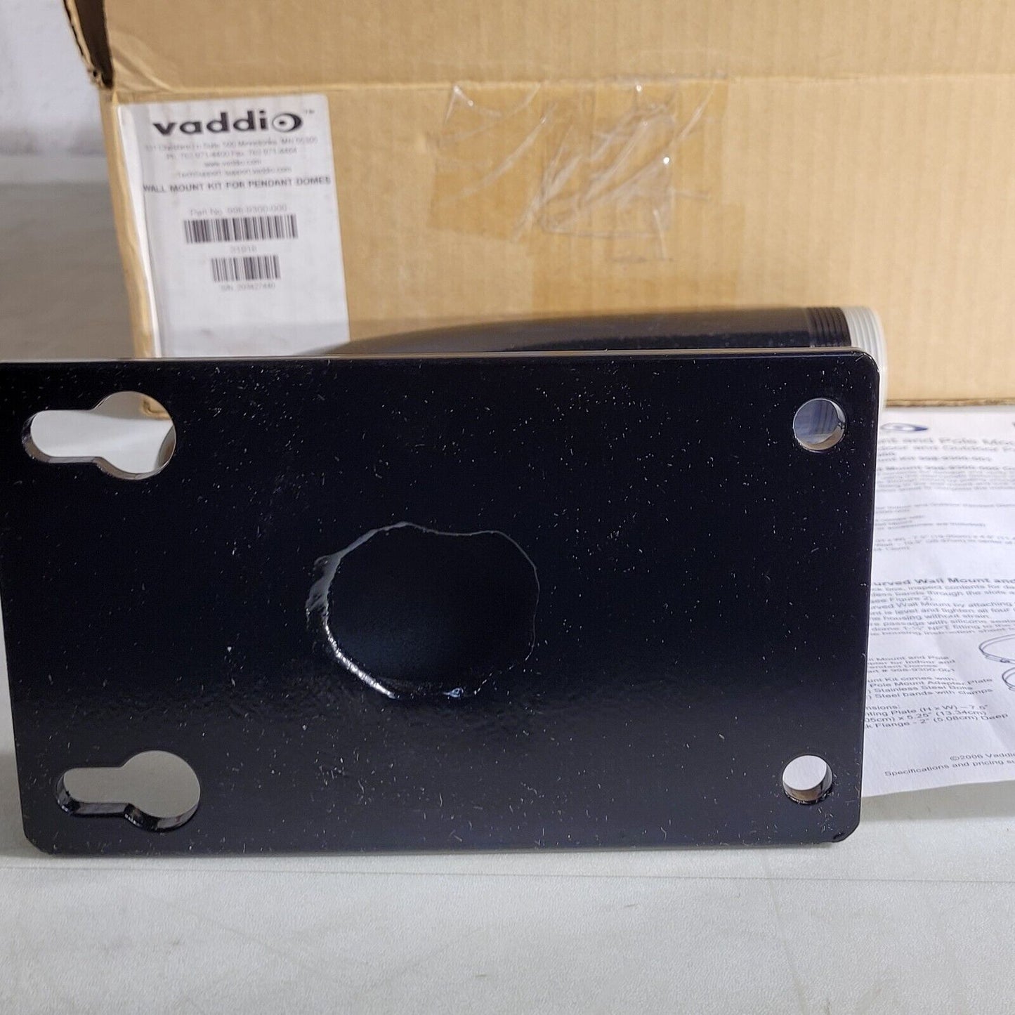 Vaddio 998-9300-000 Wall Mounting Kit for Indoor and Outdoor Pendant Domes