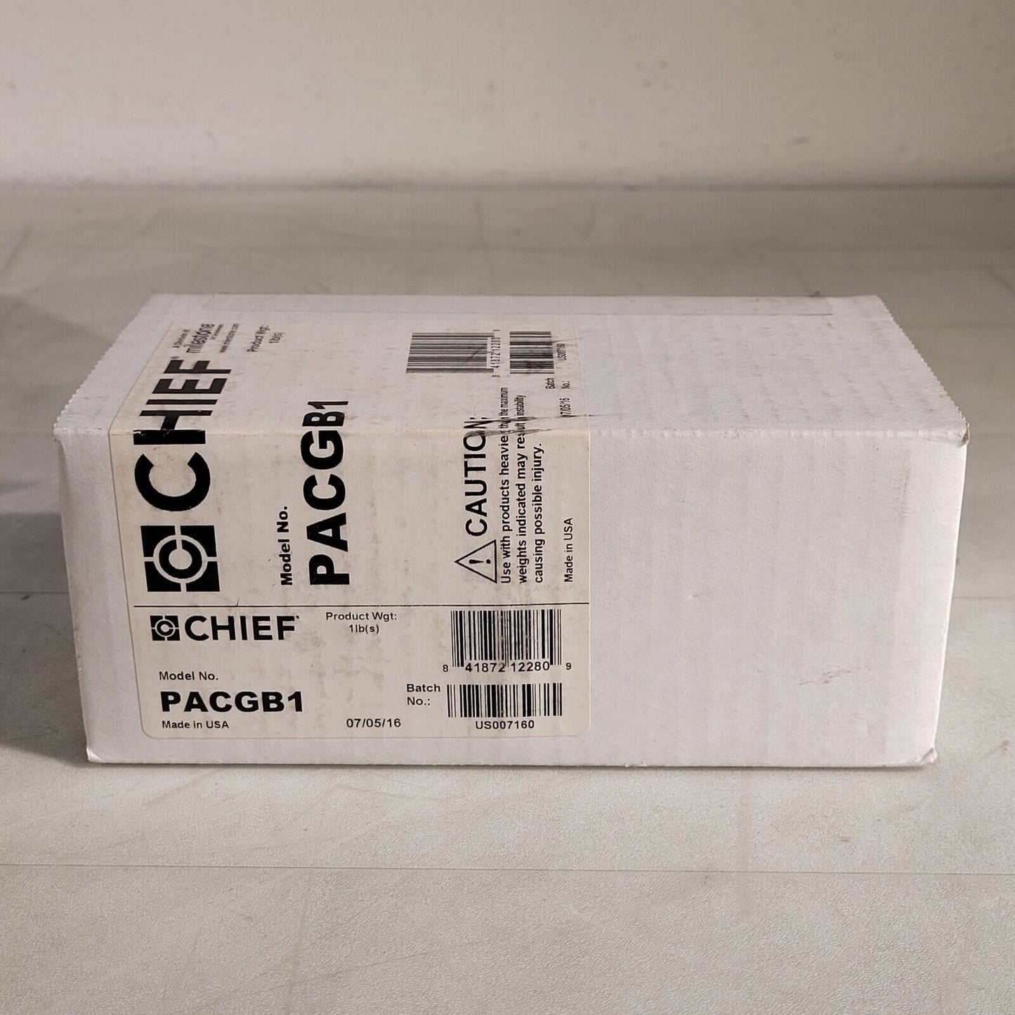 Chief PACGB1 Metal Single Gang Electrical Box