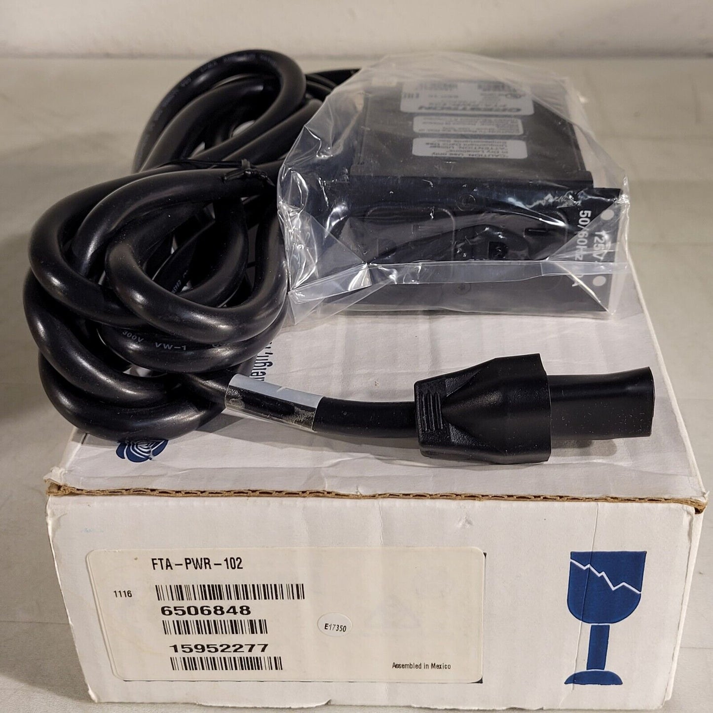 Crestron FTA-PWR-102 FlipTop AC Power Outlet Module Dual NEMA5 Type B 6506848