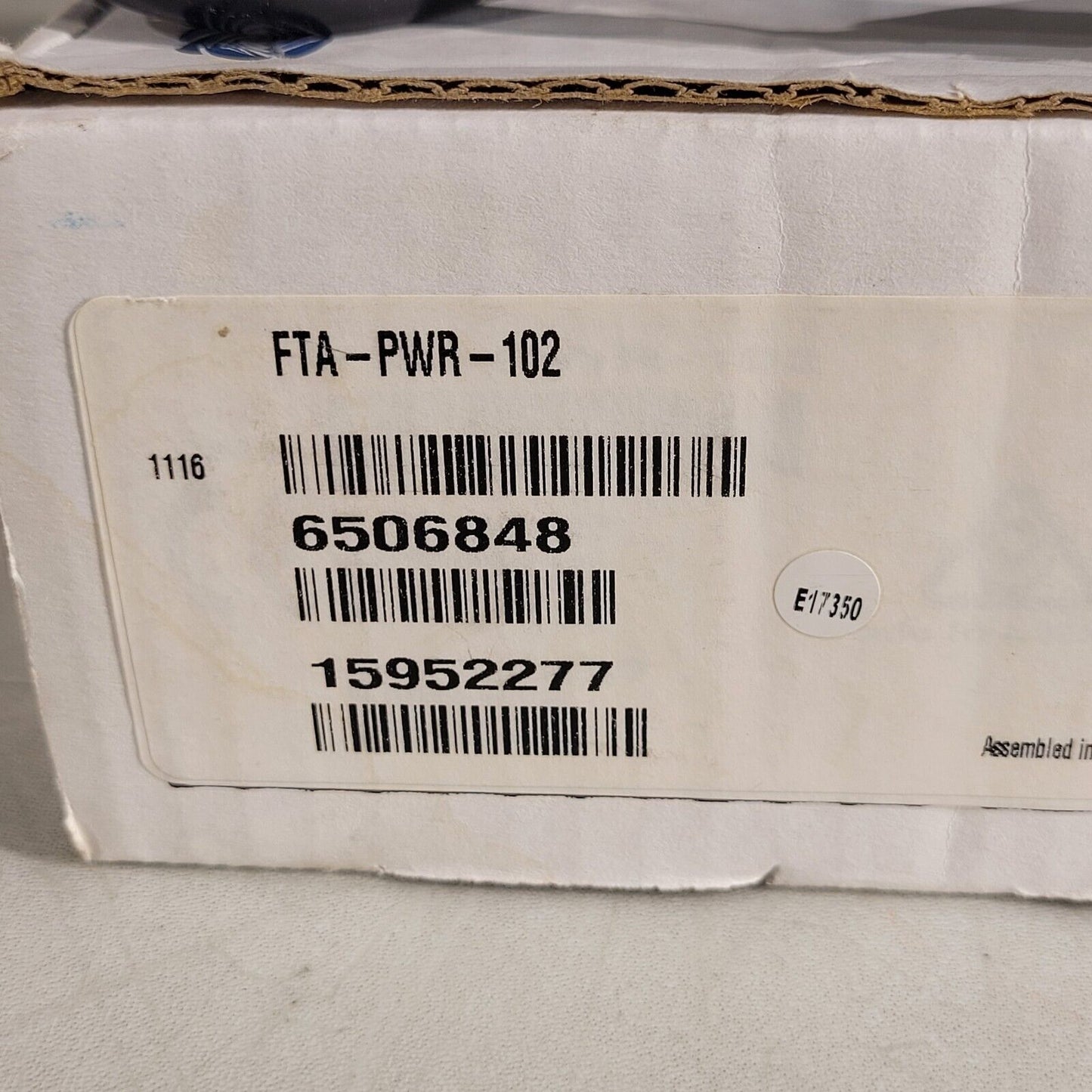 Crestron FTA-PWR-102 FlipTop AC Power Outlet Module Dual NEMA5 Type B 6506848