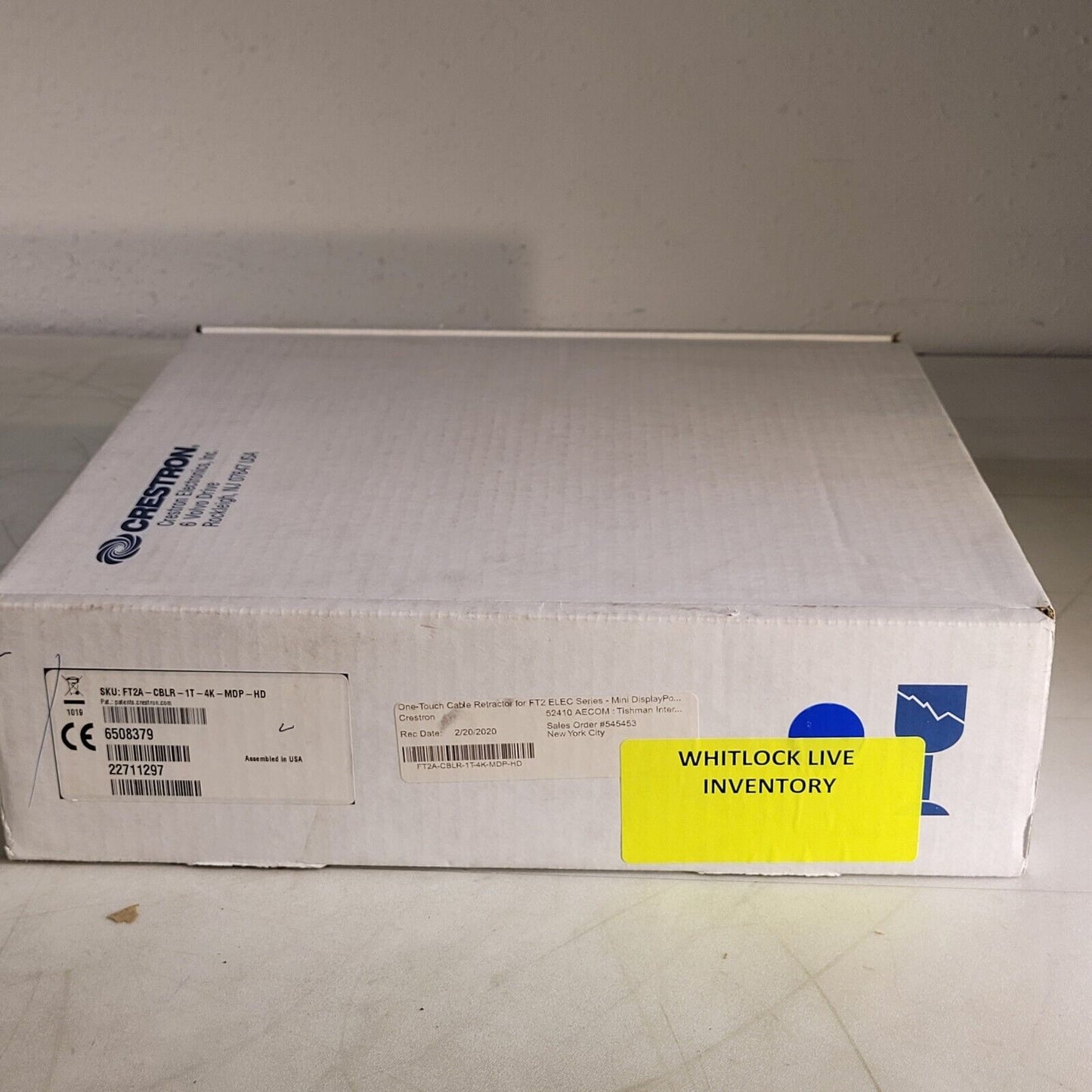 Crestron FT2A-CBLR-1T-4K-MDP-HD One-Touch Cable Retractor 6508379