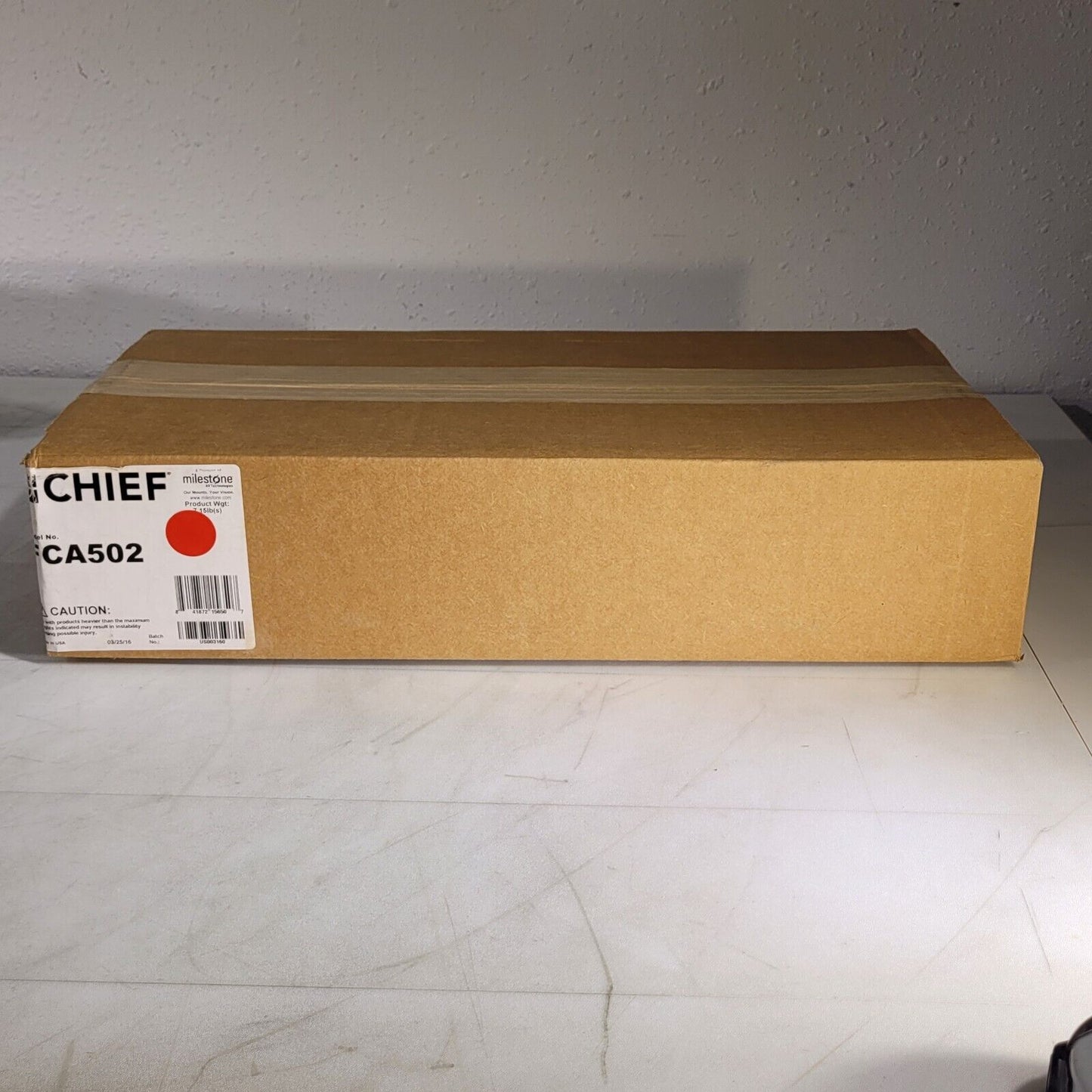 Chief FCA502 FUSION 8" Upper VC Shelf Adjustable Hight