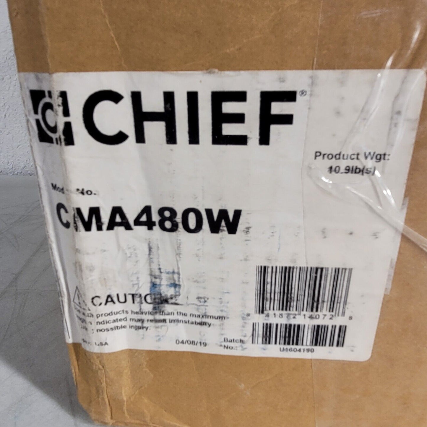 Chief CMA480W Column Storage Shelf White