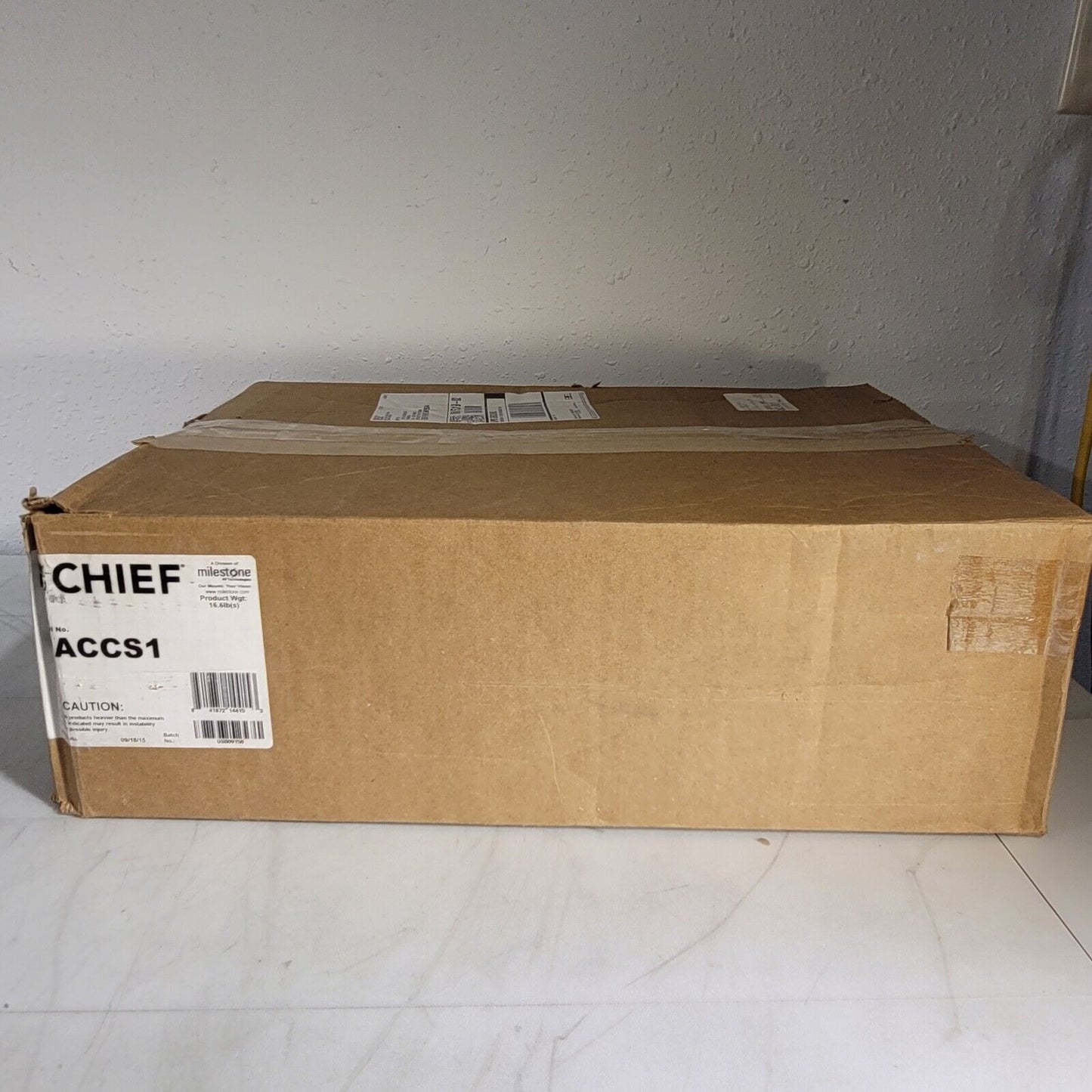 Chief PACCS1 Large Accessory Shelf Black