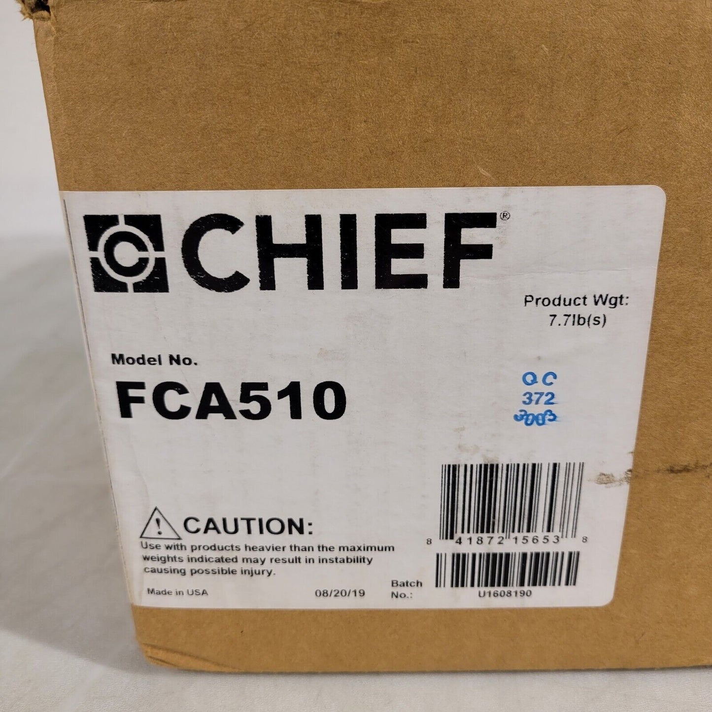 Chief FCA510 Fusion Small Storage Accessory For Devices up to 10.5 x 10.5 x 3"