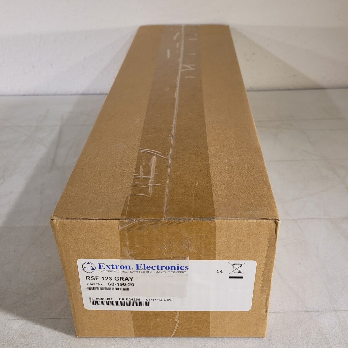 Extron Electronics RSF 123 Gray 60-190-20 Rack Shelf Kit for 3.5" Deep Products