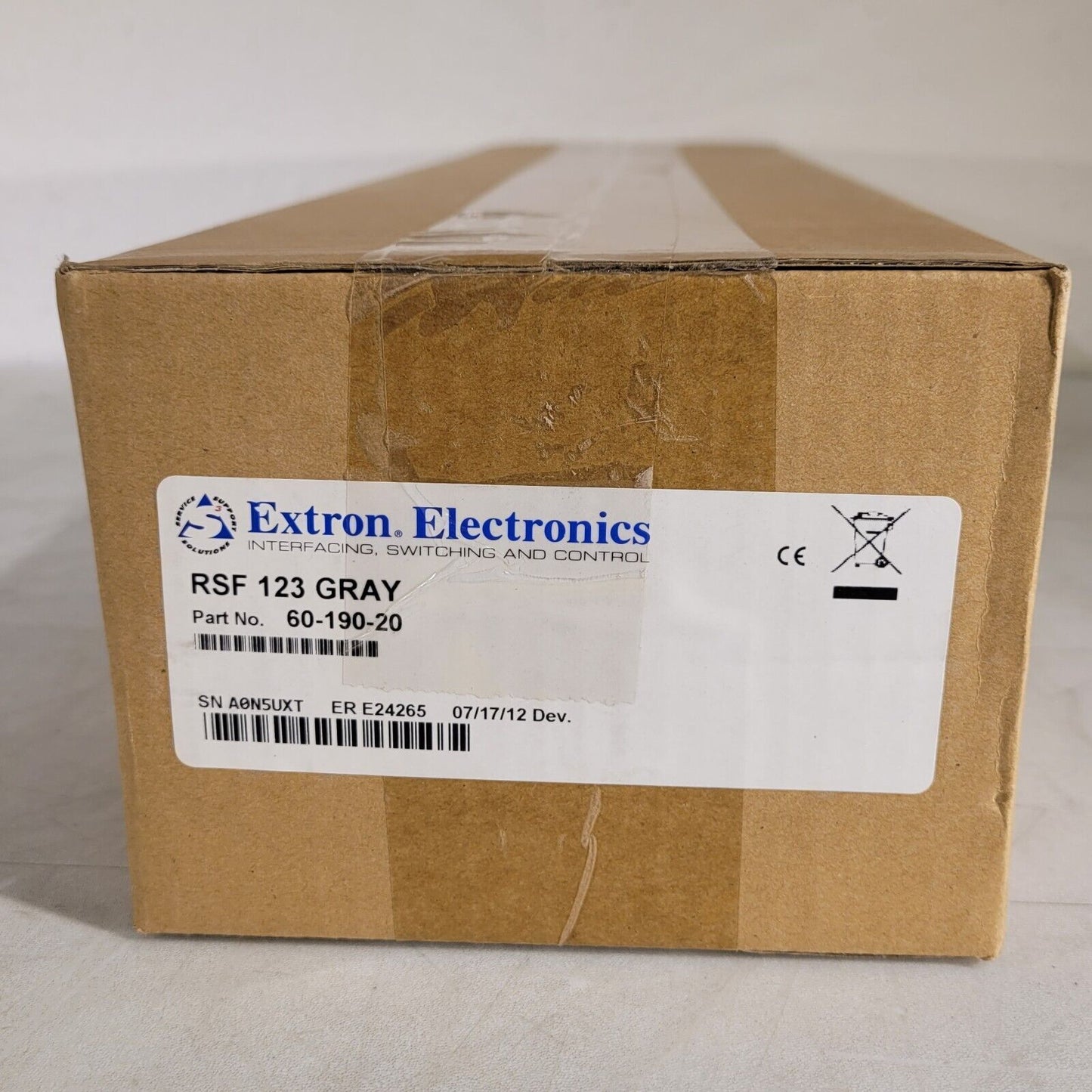 Extron Electronics RSF 123 Gray 60-190-20 Rack Shelf Kit for 3.5" Deep Products