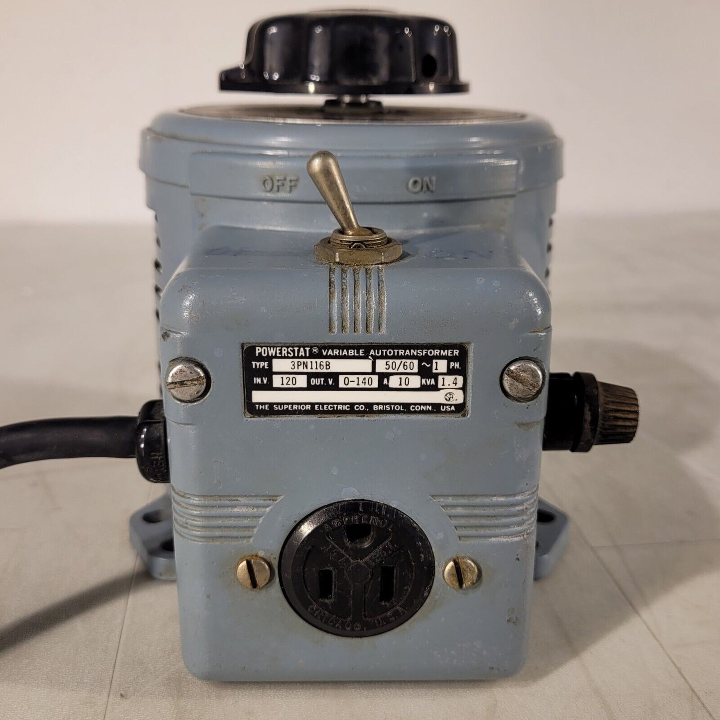 Superior Electric 3PN116B Powerstat Variable Autotransformer 0-140V Output