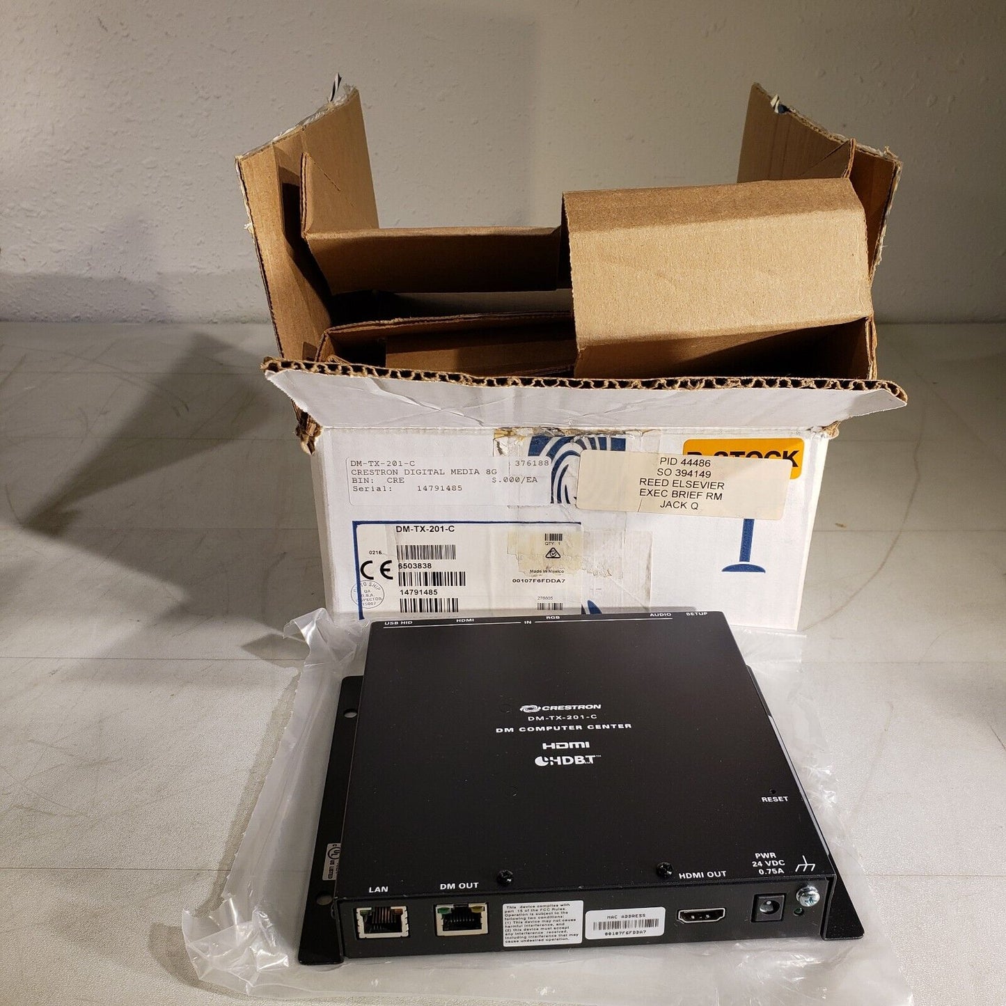 Crestron DM-TX-201-C DigitalMedia 8G+� Transmitter 201
