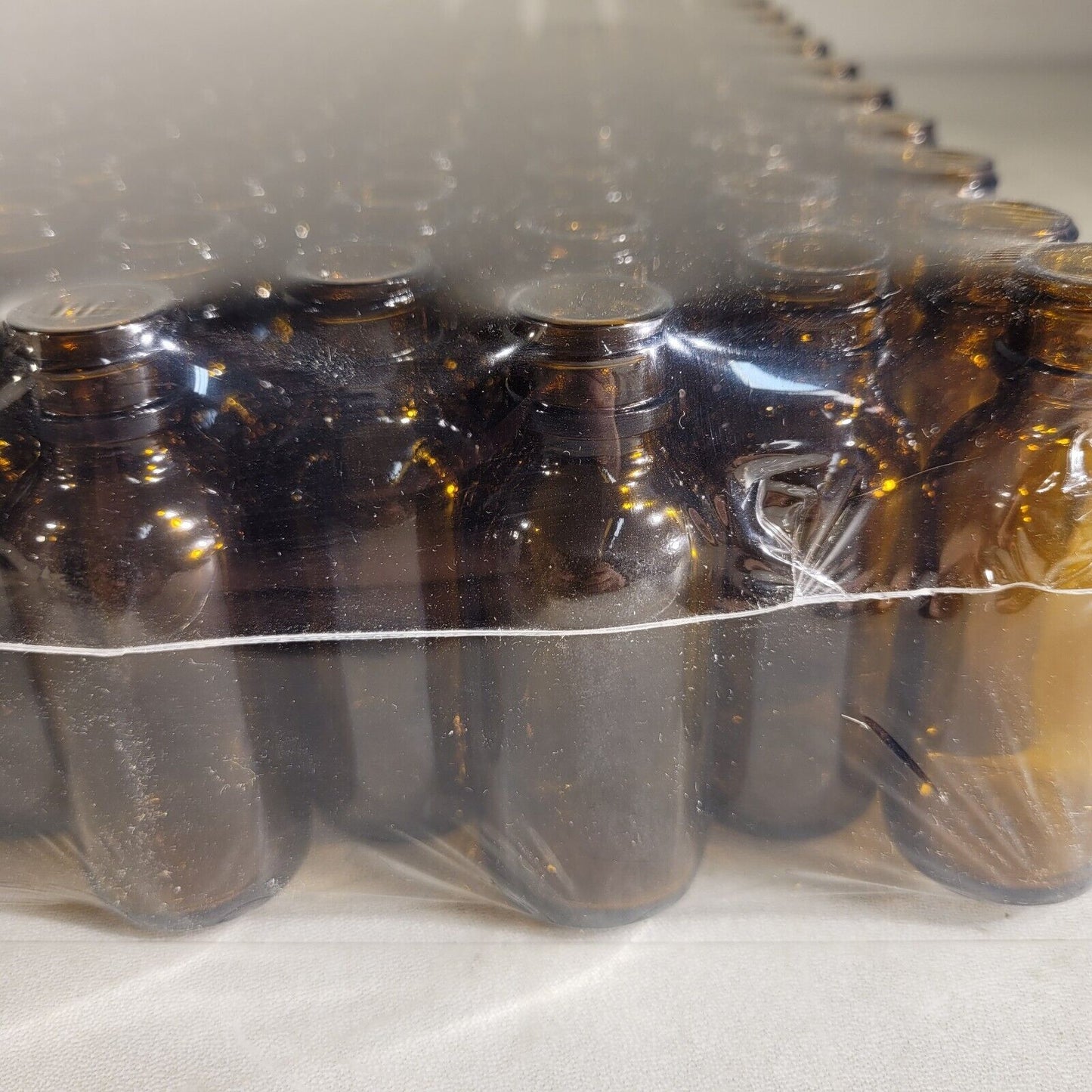 Pack Of 144 VWR 89042-870 1oz Boston Round Bottle Amber Glass 1 Dram