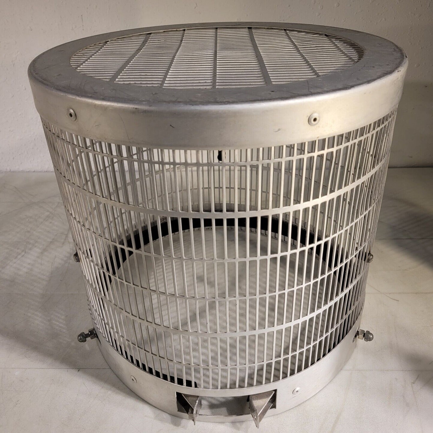 High Vacuum Bell Jar Protective Cover 14" Dia 13" Tall Glass Shatter Shield