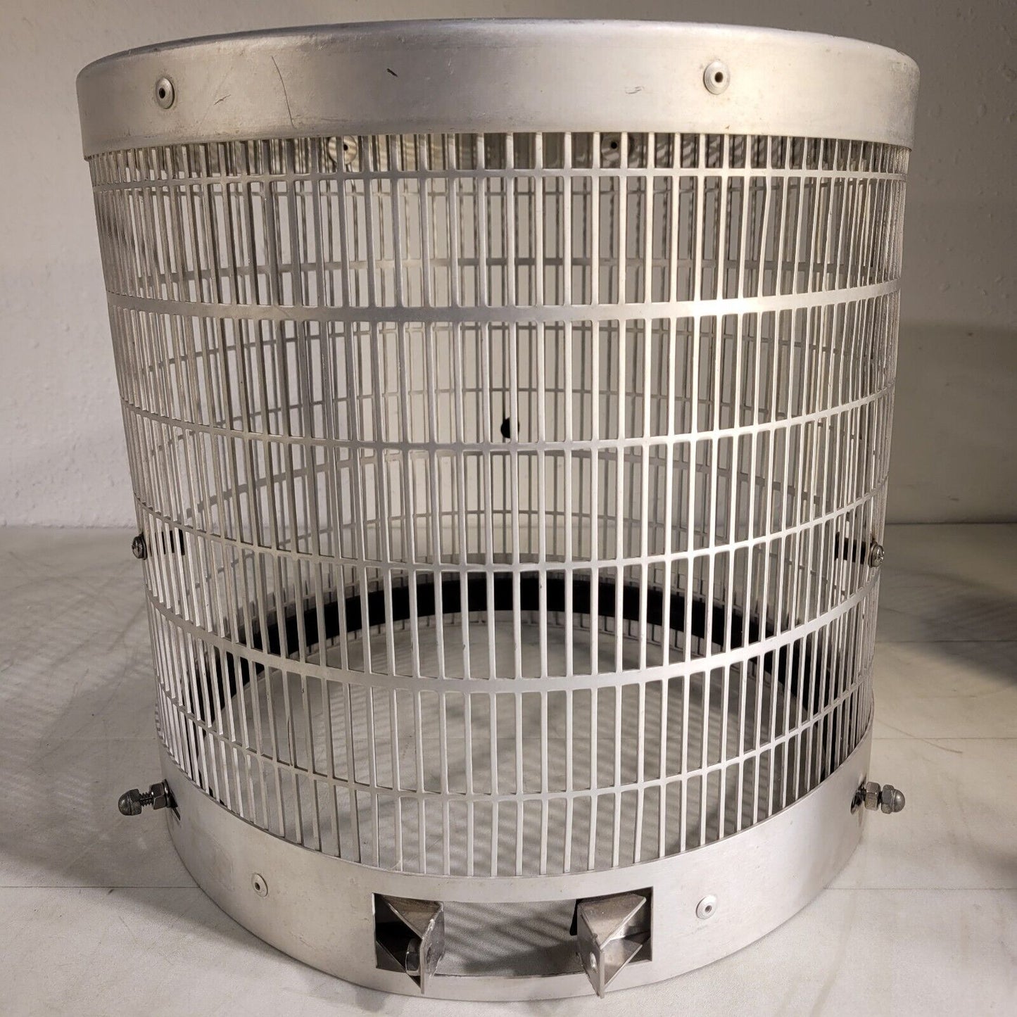 High Vacuum Bell Jar Protective Cover 14" Dia 13" Tall Glass Shatter Shield