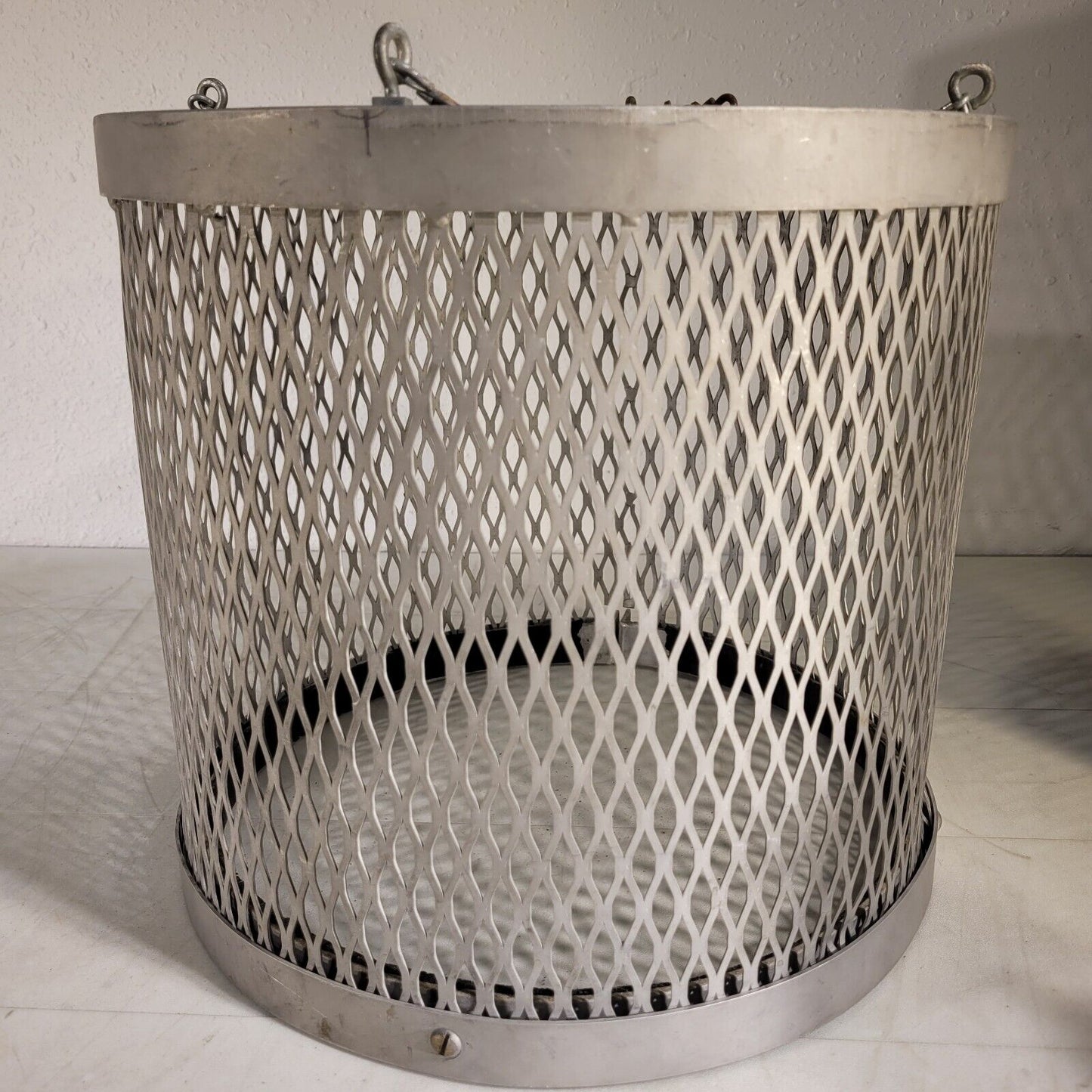 High Vacuum Bell Jar Protective Cover 13.5" Dia 12" Tall Glass Shatter Shield