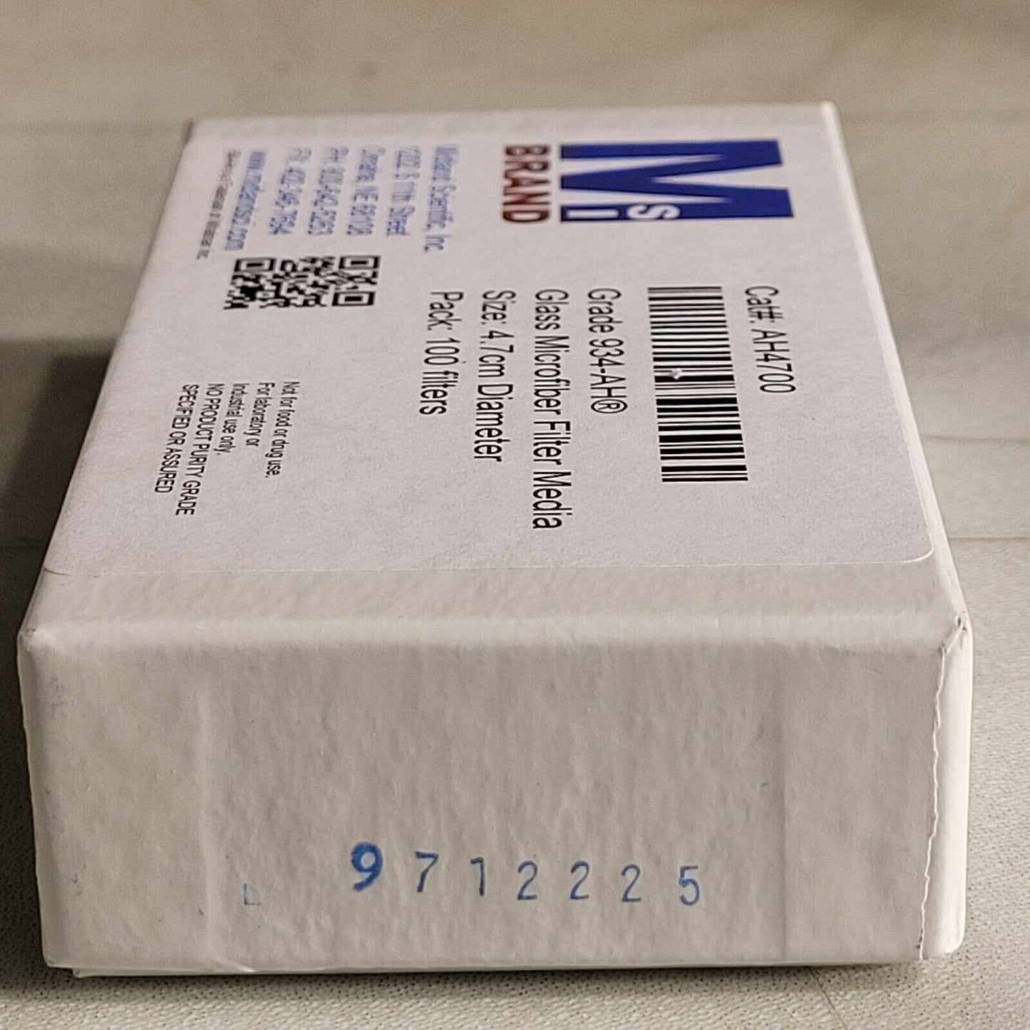 Midland Scientific AH4700 Glss Microfiber Filter Media Grade 934-AH 100 Pack