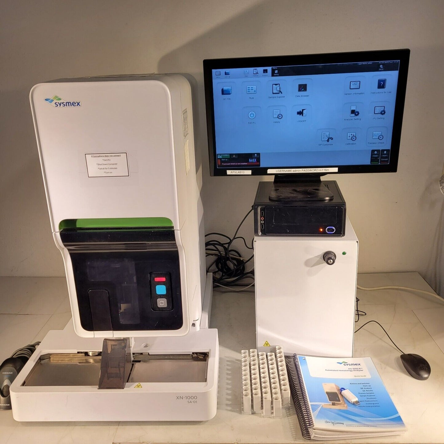 Sysmex XN-1000 XN-10 Automated Hematology Analyzer w/ Software Flow Cytometer