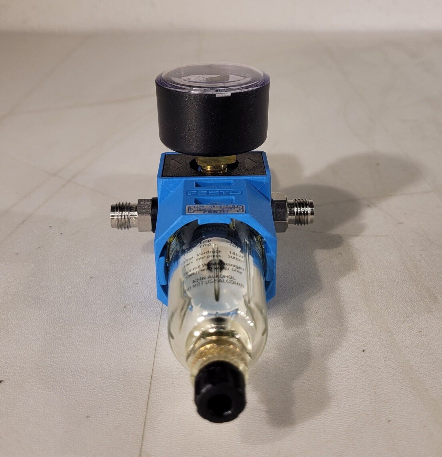 Festo LFR-1/8-S-7-B Filter Regulator 10 Bar Gauge Max 200psi Max Temp 140F