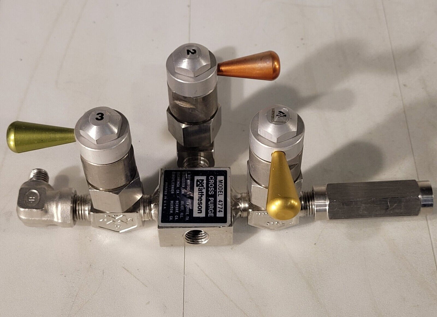 Matheson 4774 Cross Purge Assembly With Vent, Isolation, And Purge Gas Valves
