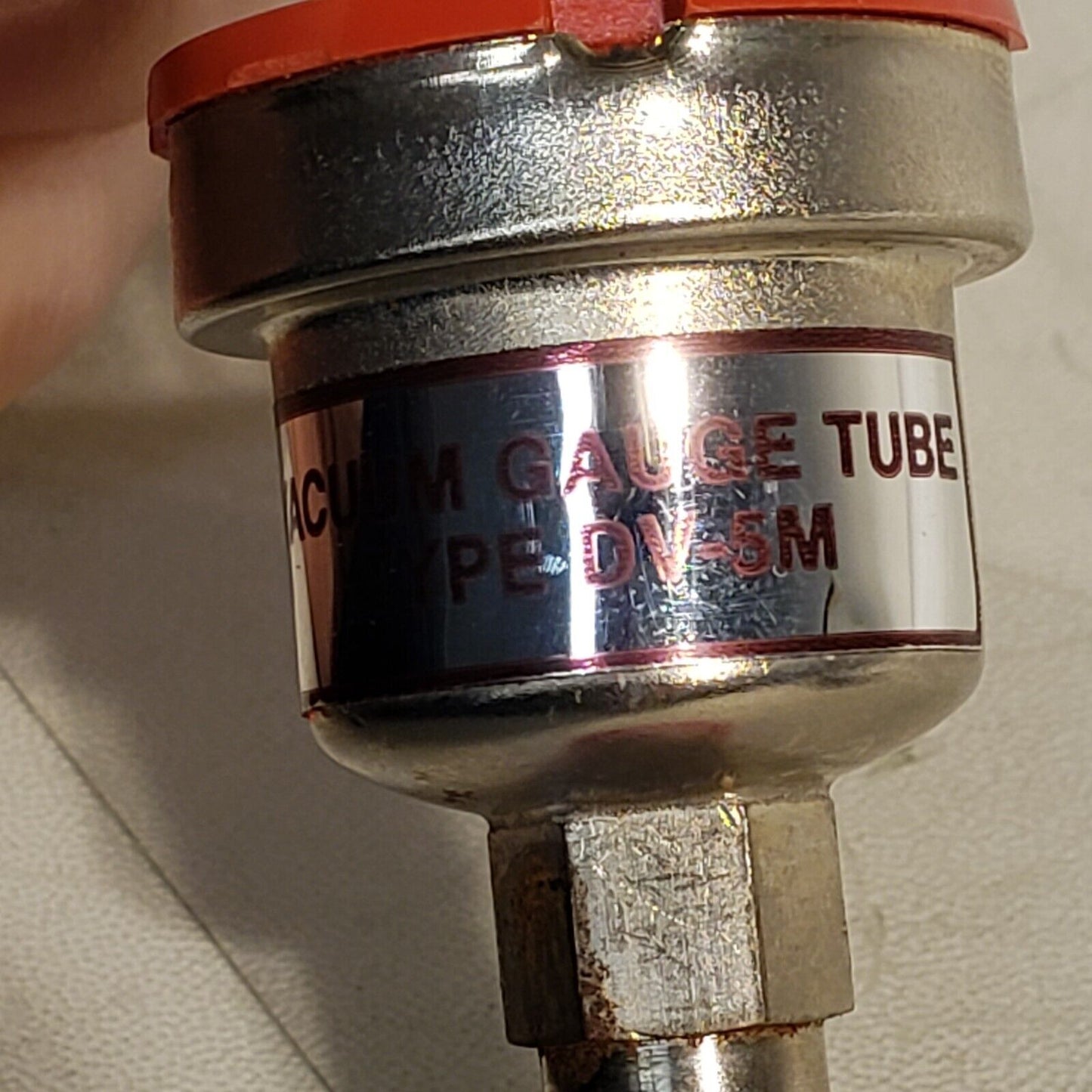 Teledyne Hastings DV-5M Vacuum Gauge Tube 8 Pin Connector