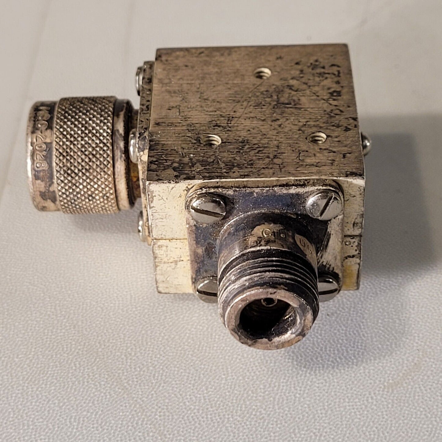 Boonton M-255 Right Angle Adapter 2:1 Voltage Ratio 50 Ohms In 72 Ohms Out