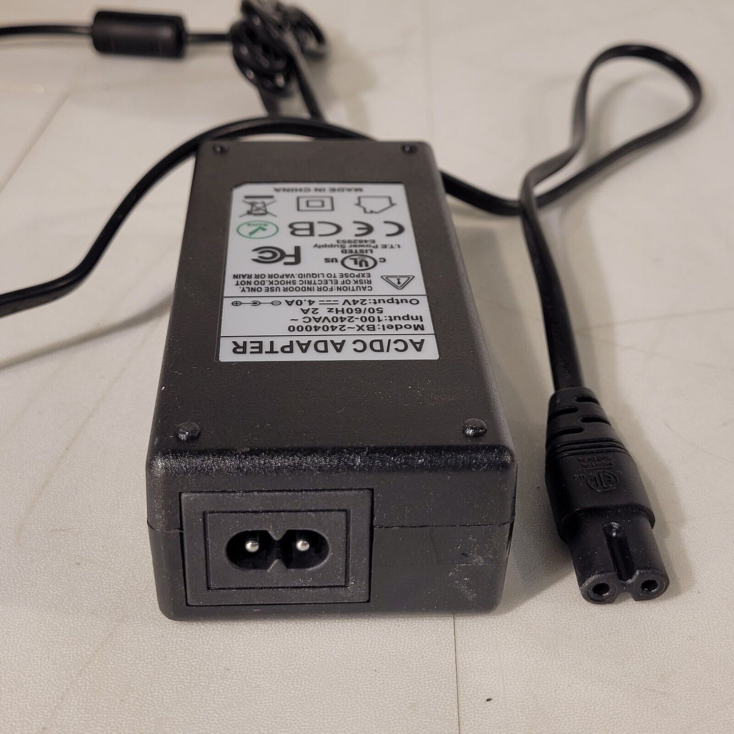 I.T.E Power Supply BX-2404000 AC/DC Adapter 5.5 mm Input 100-240VAC OEM Original
