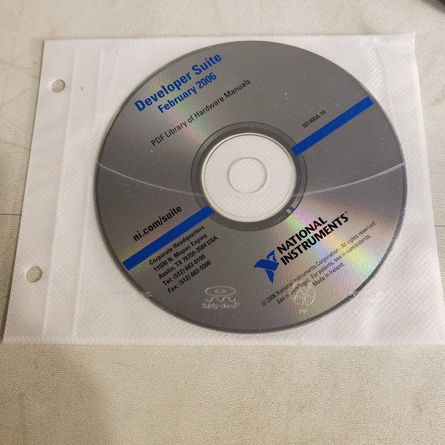 NI 501400A-10 Developer Suite February 2006 PDF Library Of Hardware Manuals