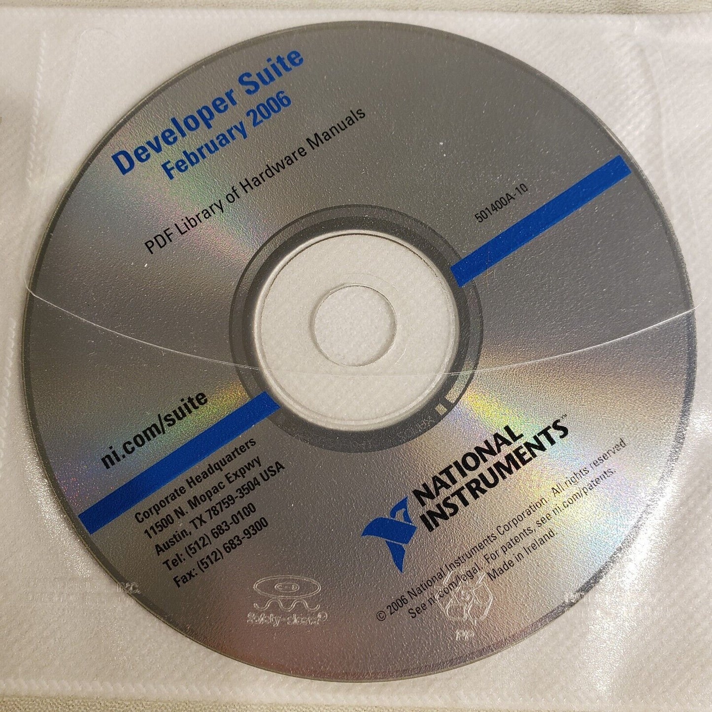 NI 501400A-10 Developer Suite February 2006 PDF Library Of Hardware Manuals