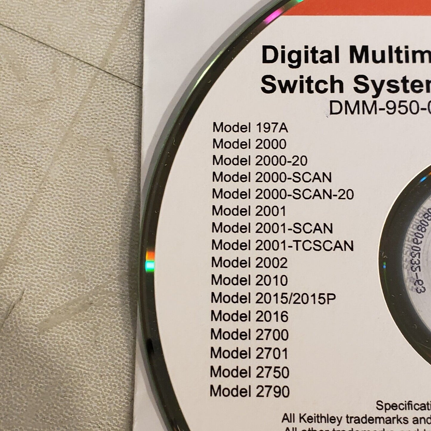 Keithley DMM-850-01 Rev F Digital Multimeter Data Acquisition Switch Systems