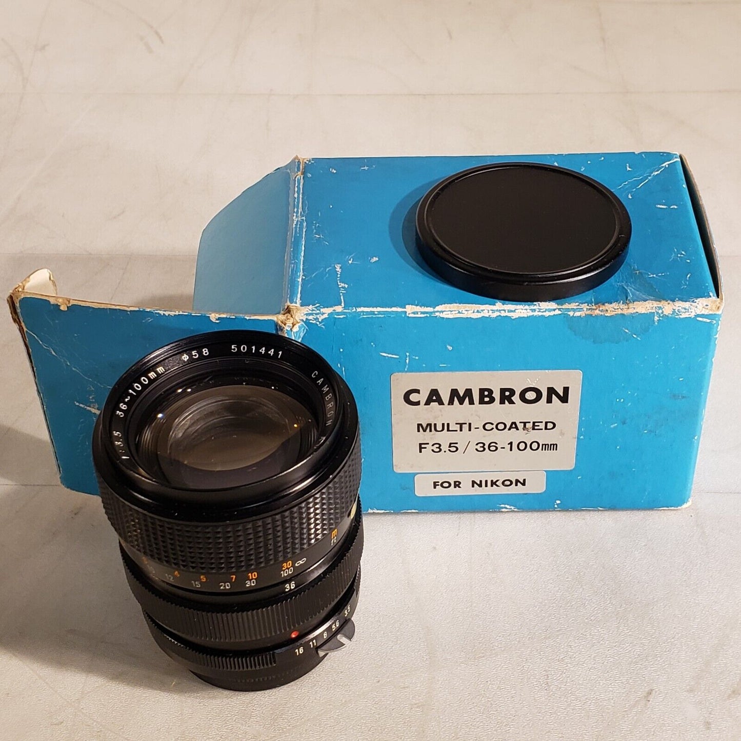 Cambron 501441 Auto Multi Coated Camera Lens 1:3.5 35~100mm Zoom For Nikon