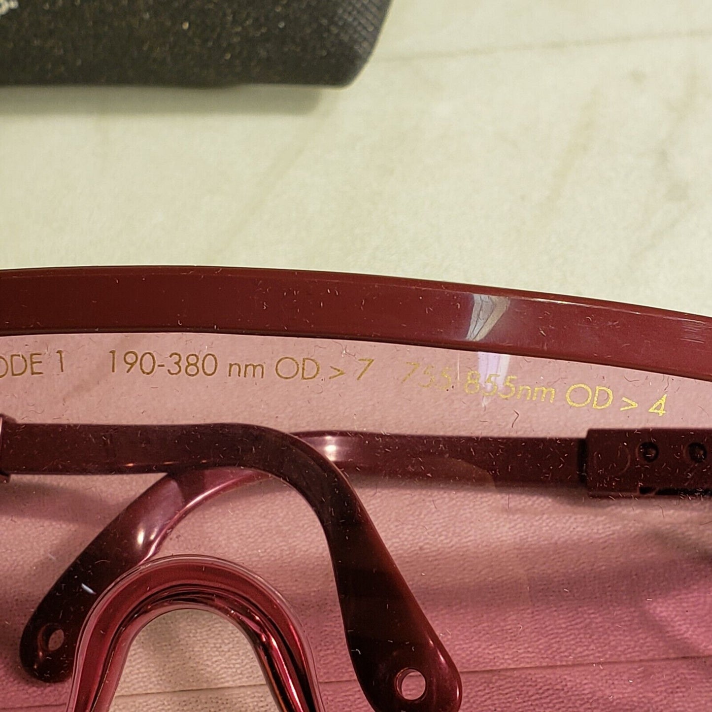 GPT Laser Grade Diode 1 Safety Glasses 190-380nm OD 7 755-855nm OD 4