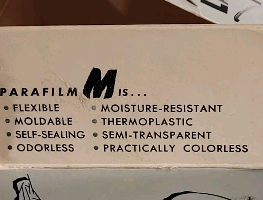 Parafilm M 4" Wide 40' Long Laboratory Film Roll American National Can Grafting